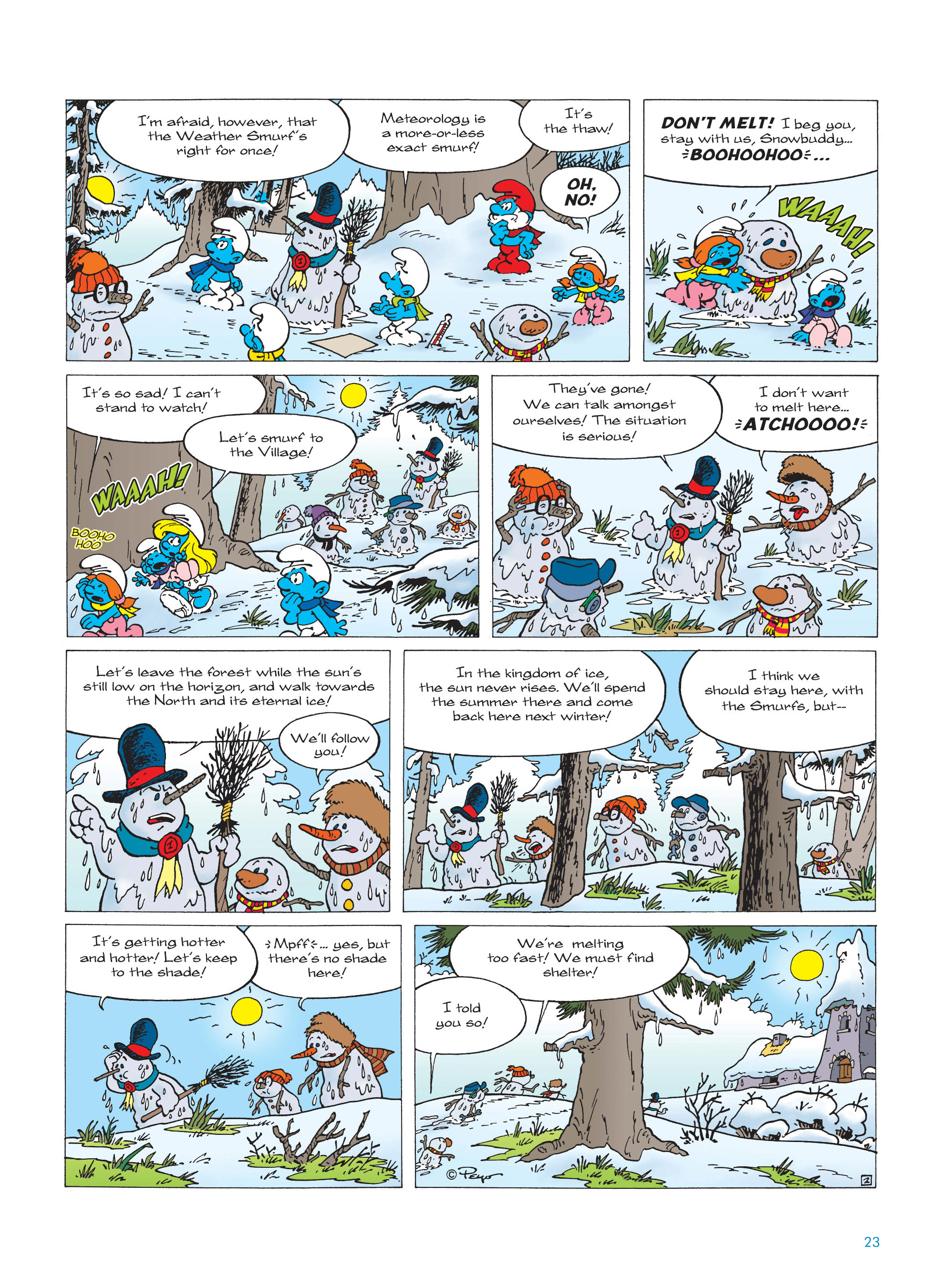 Read online The Smurfs Christmas comic -  Issue # Full - 23