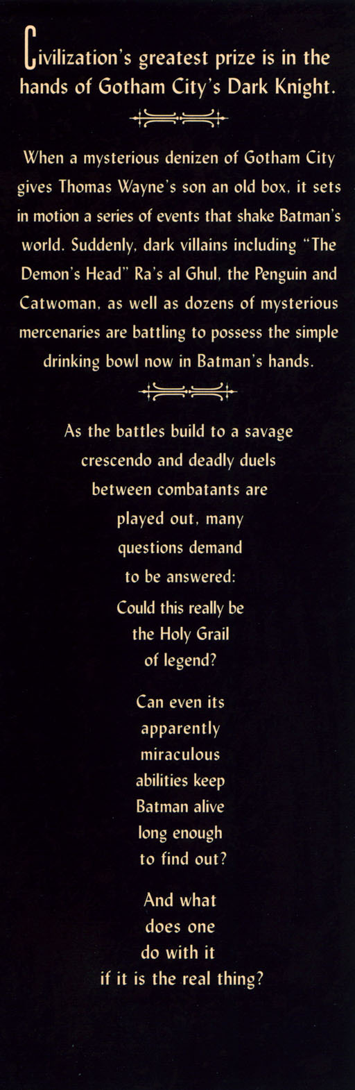 Read online Batman: The Chalice comic -  Issue # Full - 2