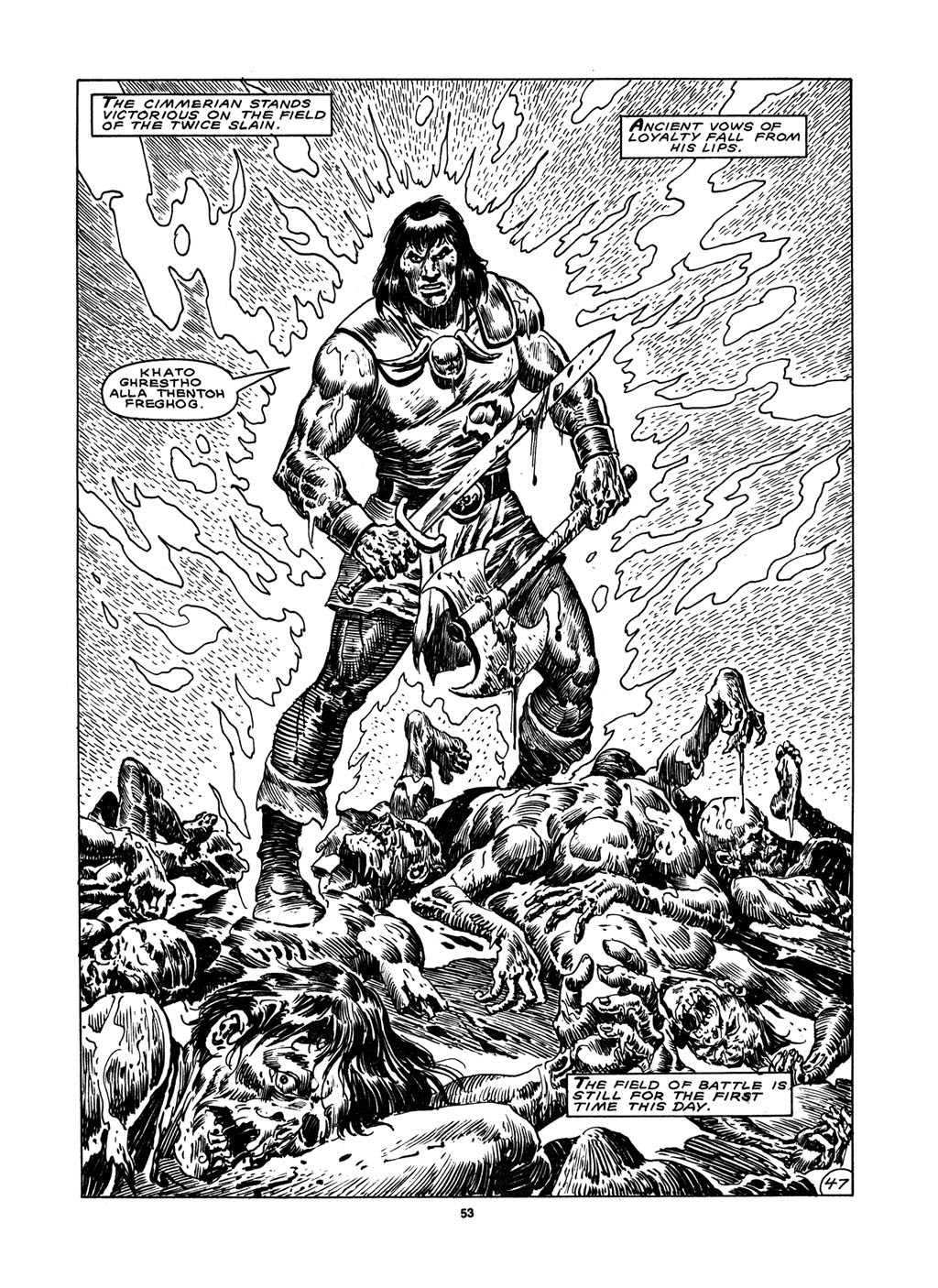 Read online The Savage Sword Of Conan comic -  Issue #150 - 47