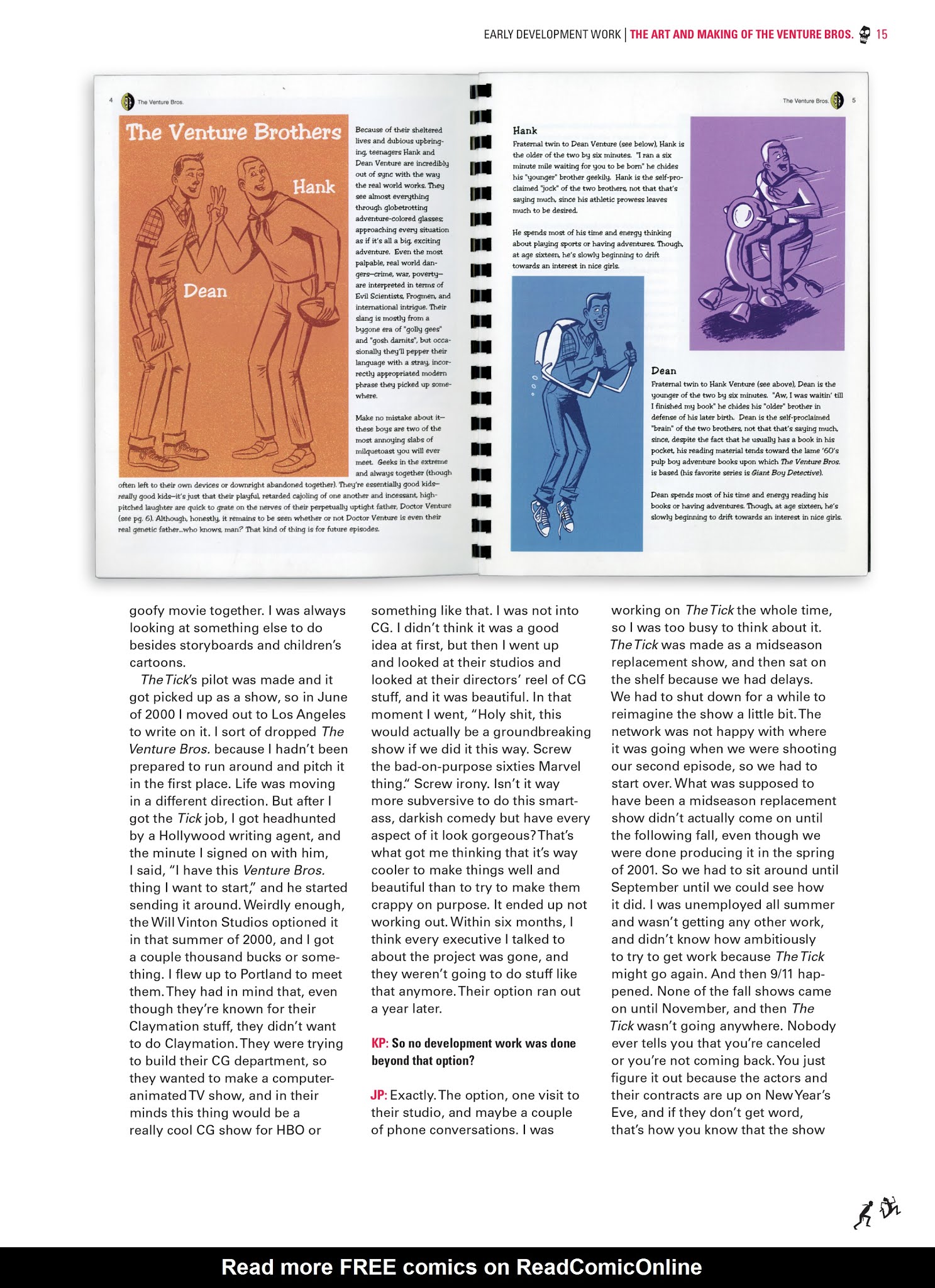 Read online Go Team Venture!: The Art and Making of The Venture Bros. comic -  Issue # TPB (Part 1) - 15