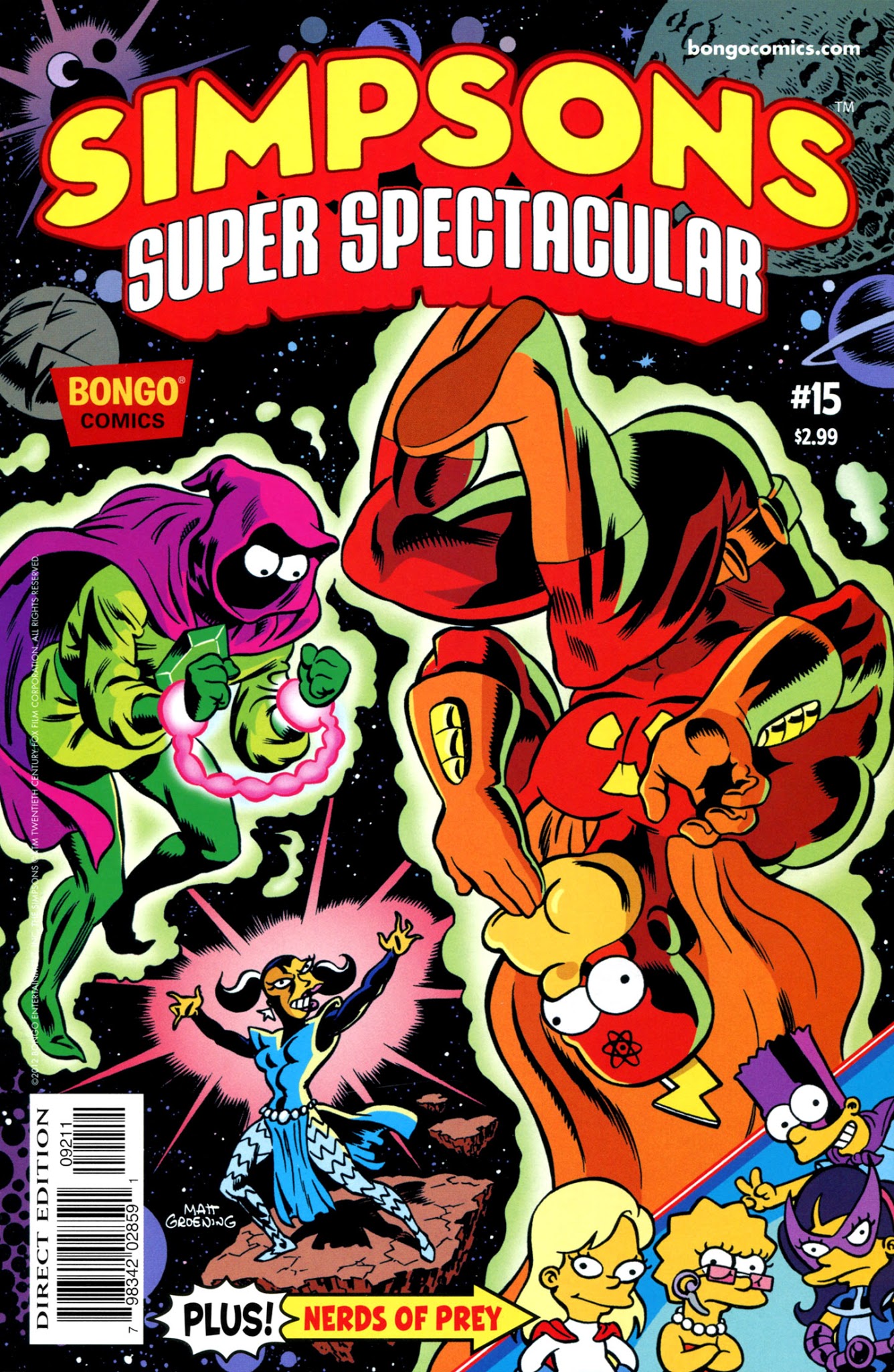 Read online Bongo Comics Presents Simpsons Super Spectacular comic -  Issue #15 - 1