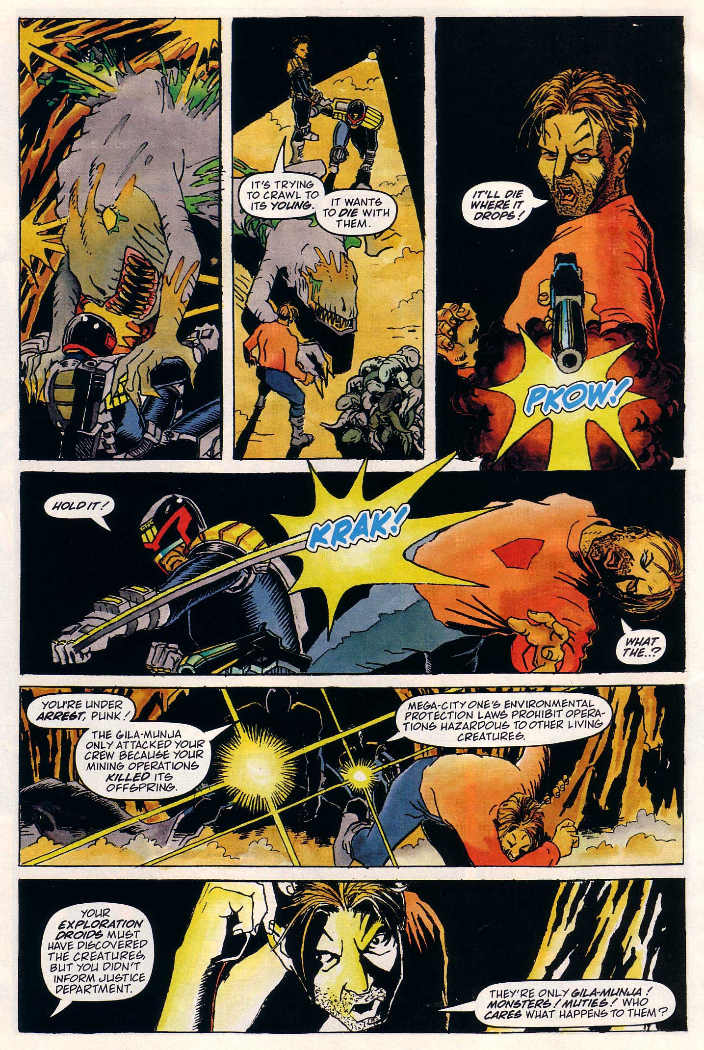 Read online Judge Dredd Lawman of the Future comic -  Issue #18 - 4