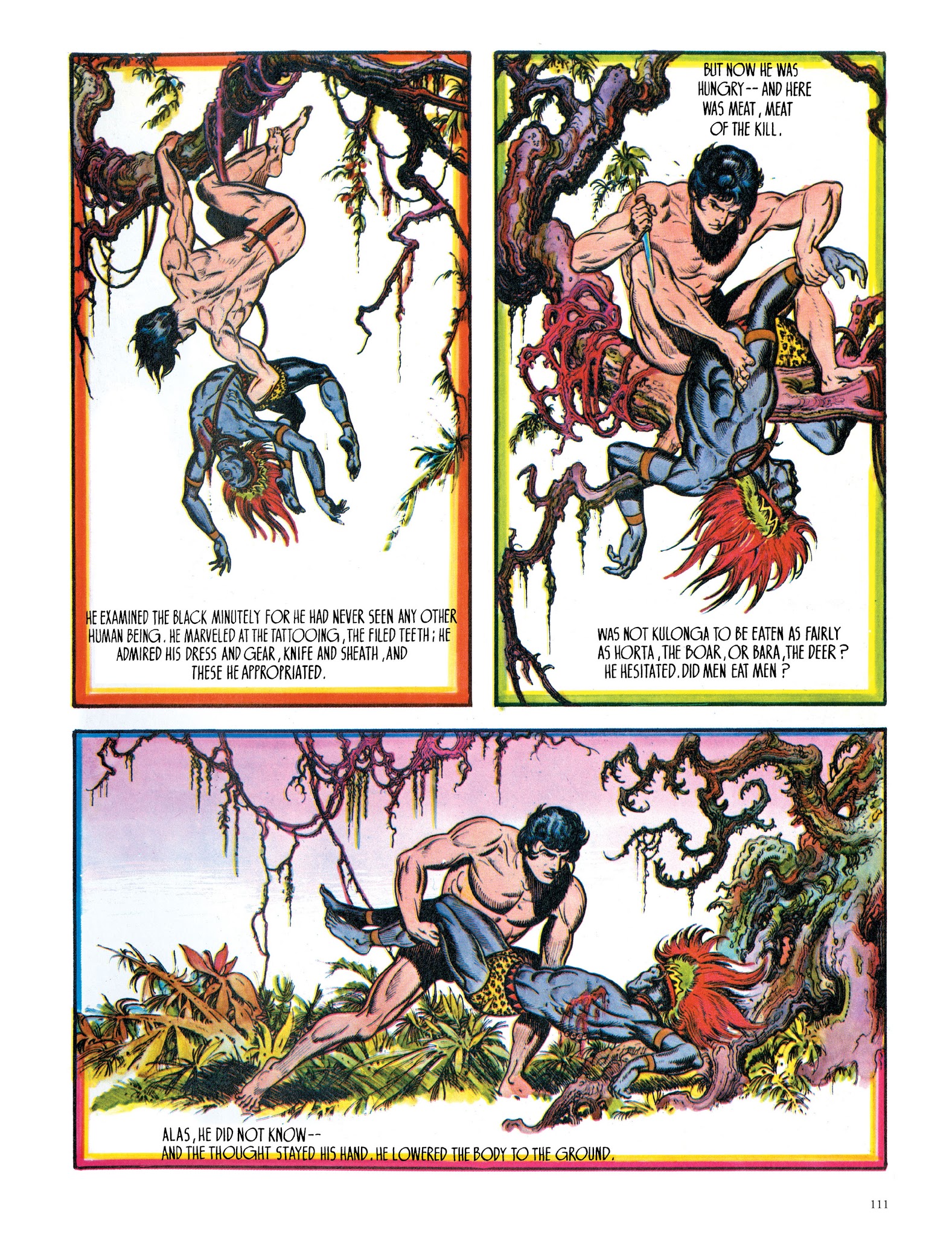 Read online Edgar Rice Burroughs' Tarzan: Burne Hogarth's Lord of the Jungle comic -  Issue # TPB - 111