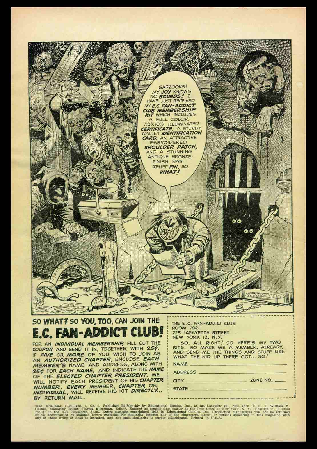 Read online MAD comic -  Issue #9 - 2