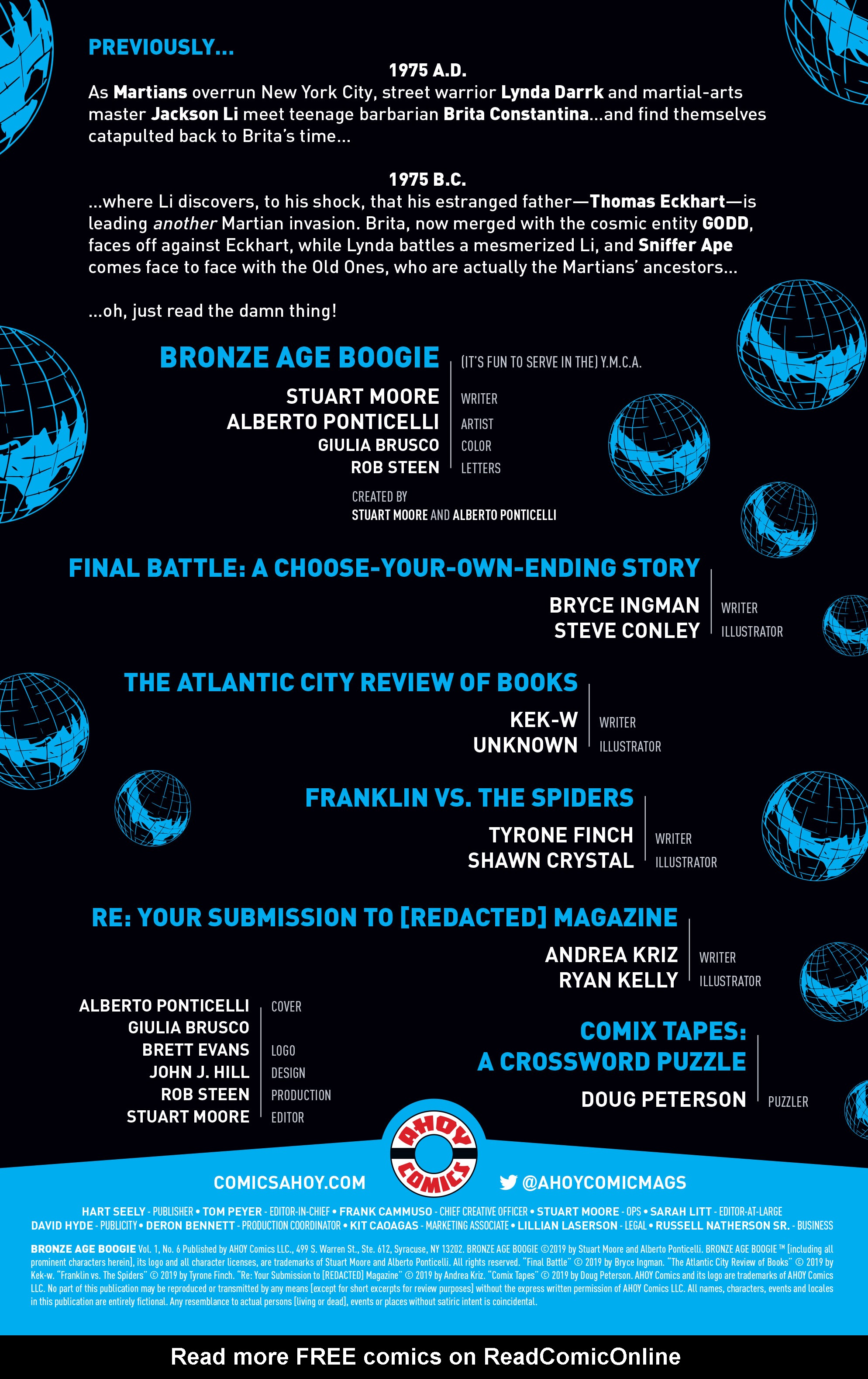 Read online Bronze Age Boogie comic -  Issue #6 - 2