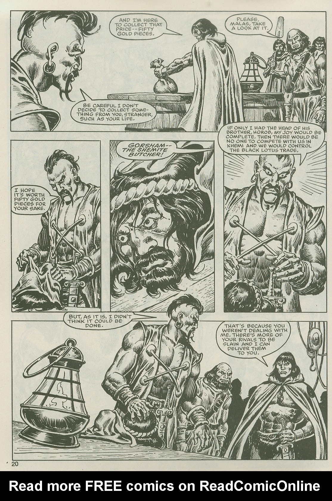 Read online The Savage Sword Of Conan comic -  Issue #122 - 20