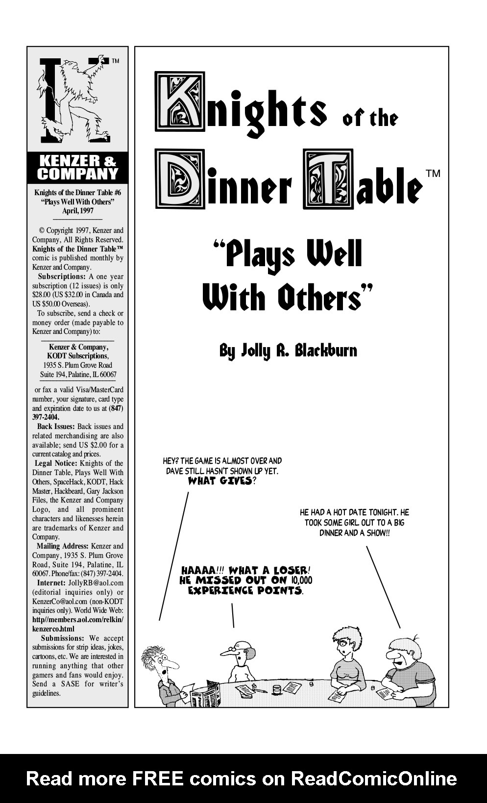 Read online Knights of the Dinner Table comic -  Issue #6 - 3