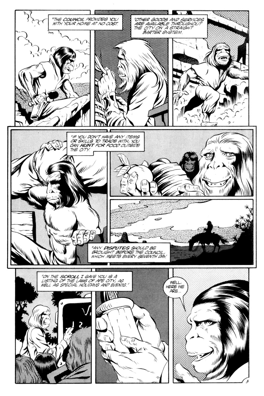Read online Planet of the Apes (1990) comic -  Issue #6 - 5