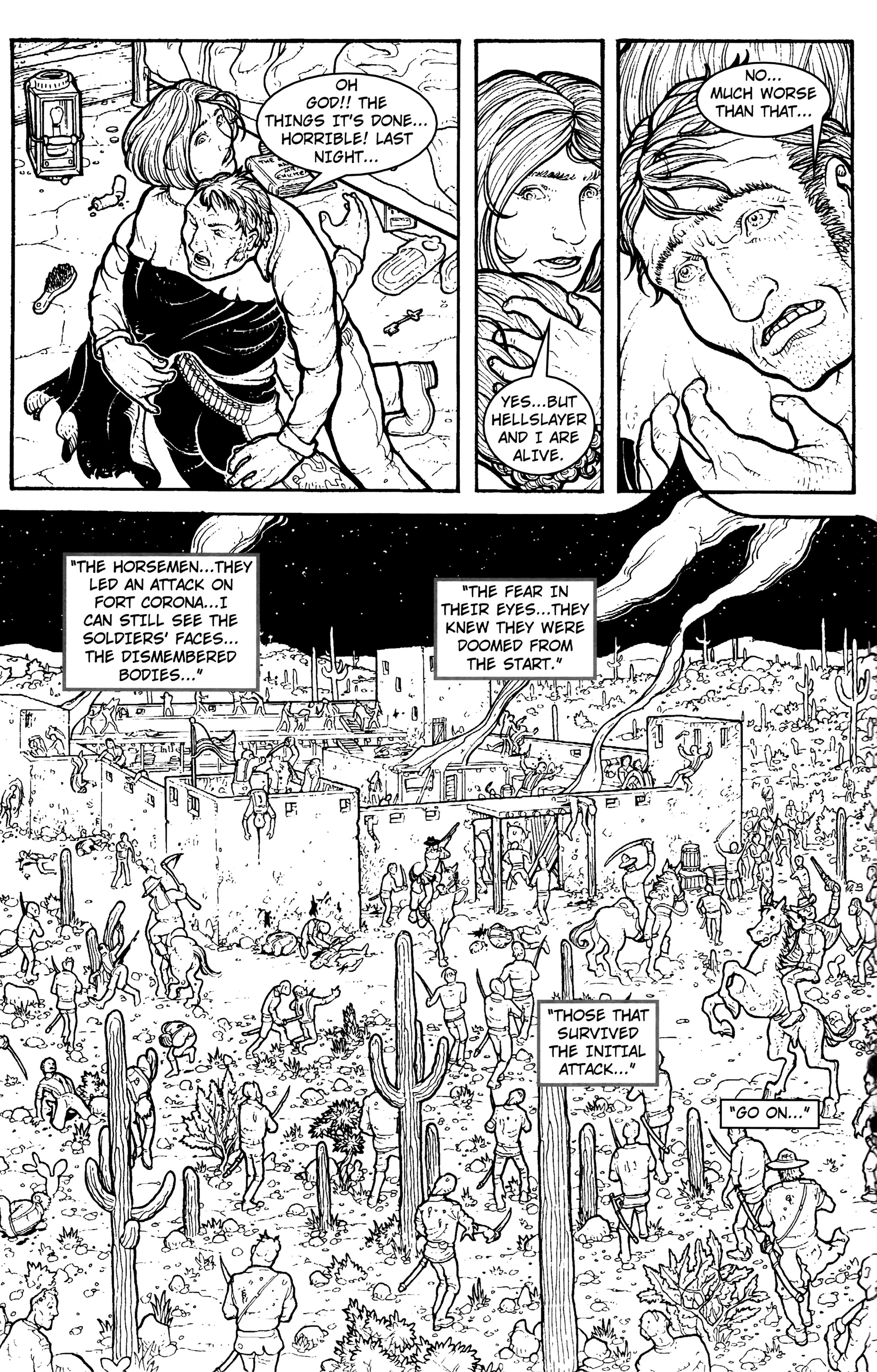 Read online Warrior Nun: Black & White comic -  Issue #15 - 14