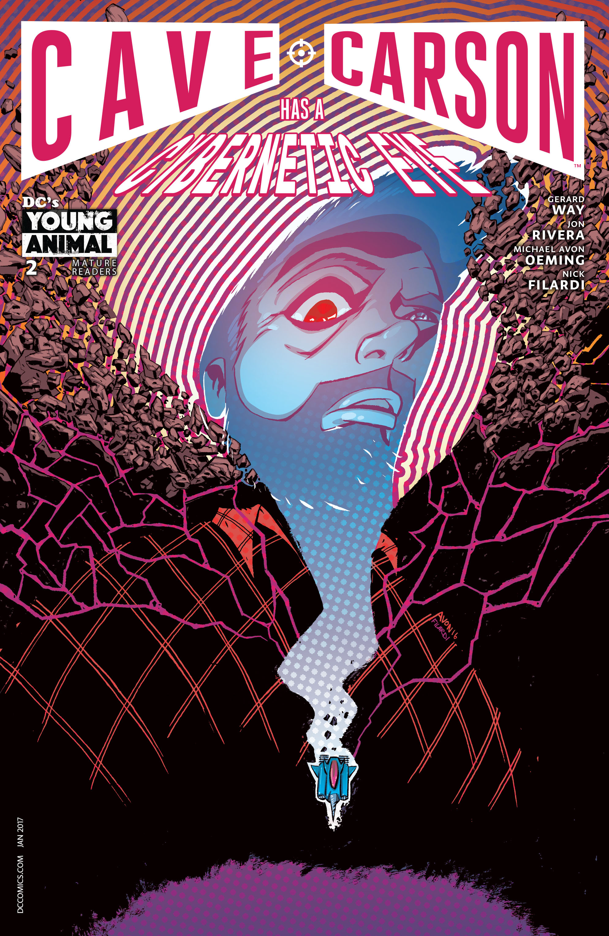 Read online Cave Carson Has a Cybernetic Eye comic -  Issue #2 - 1