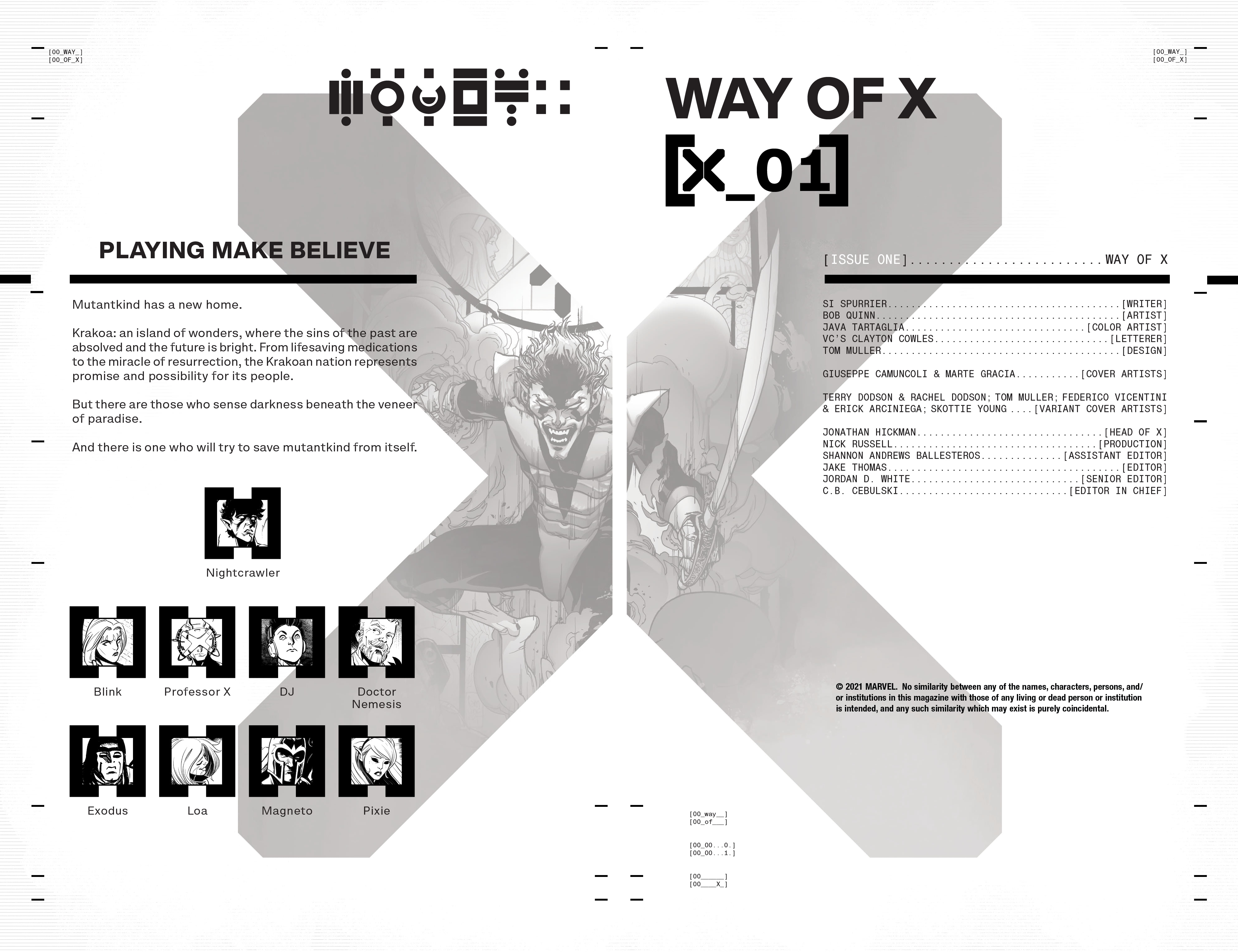 Read online Way Of X comic -  Issue #1 - 2