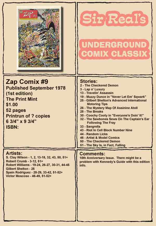 Read online Zap Comix comic -  Issue #9 - 51