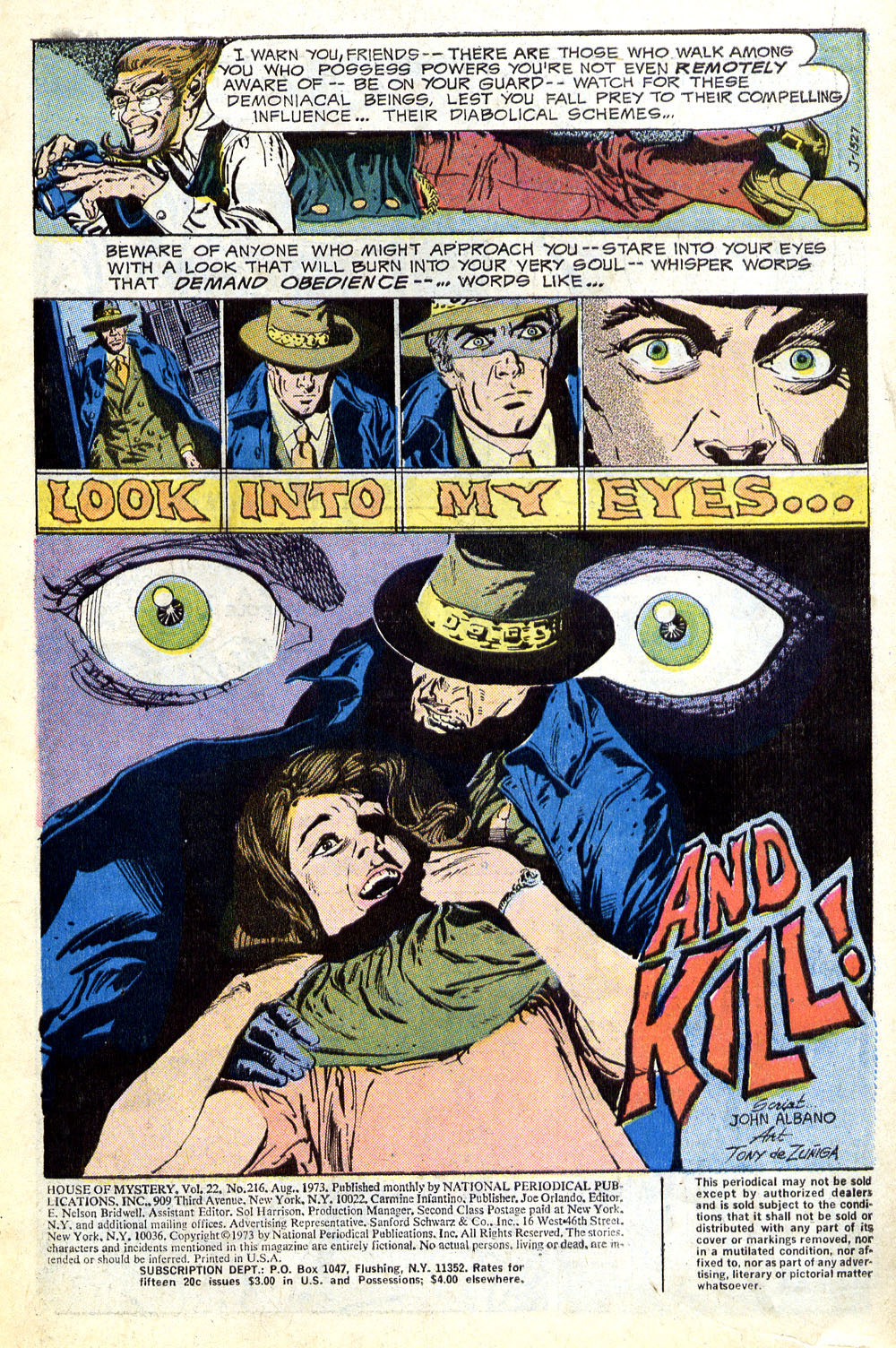 Read online House of Mystery (1951) comic -  Issue #216 - 3