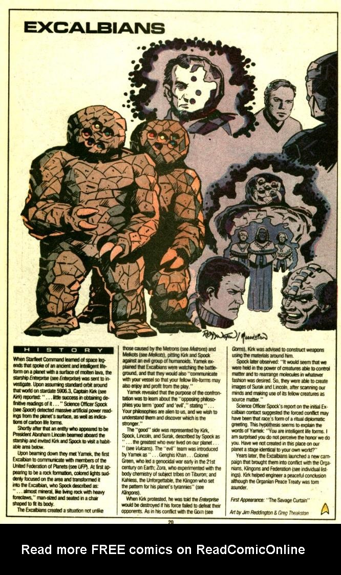 Read online Who's Who in Star Trek comic -  Issue #1 - 21