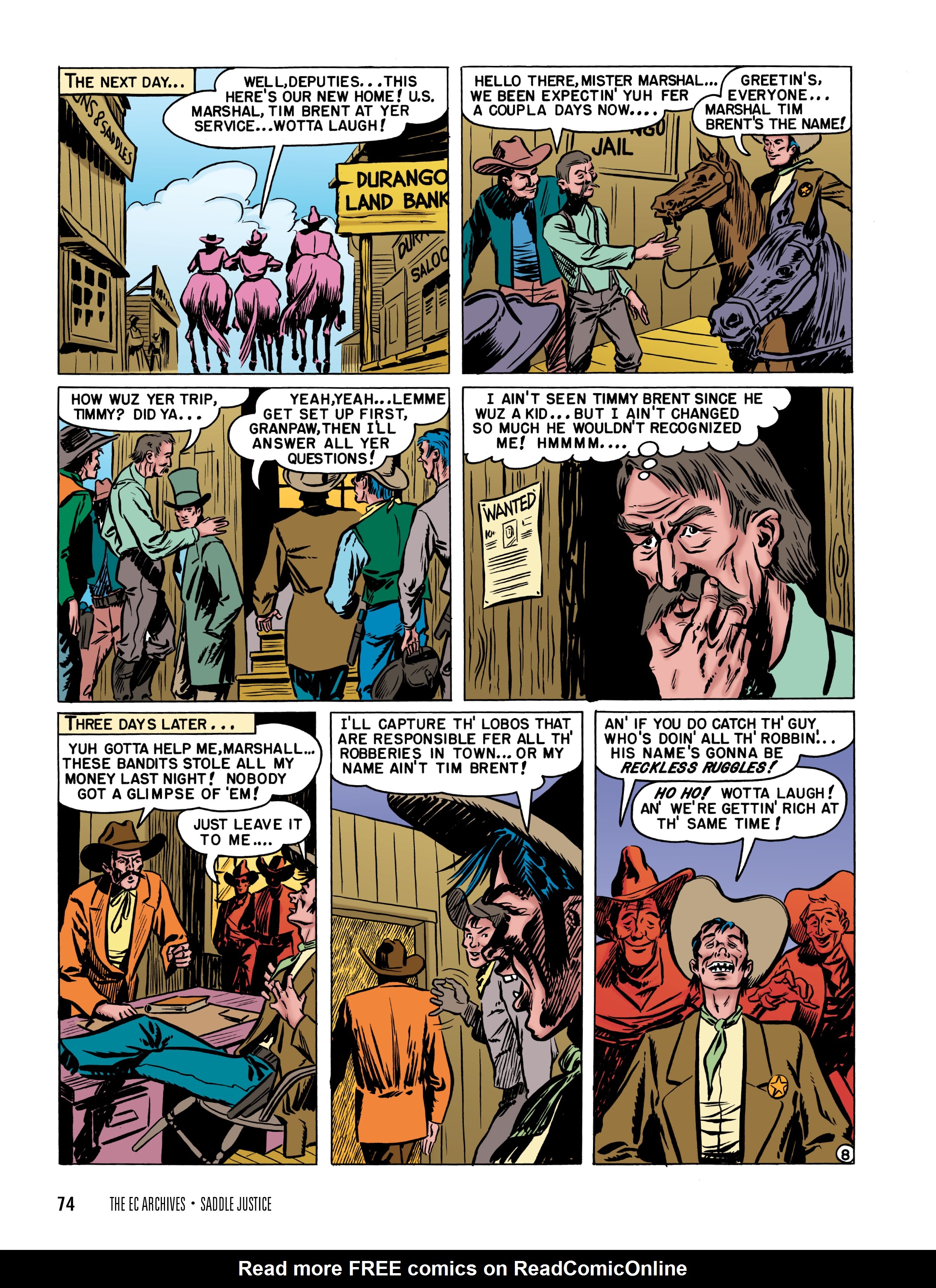 Read online The EC Archives: Saddle Justice comic -  Issue # TPB (Part 1) - 76