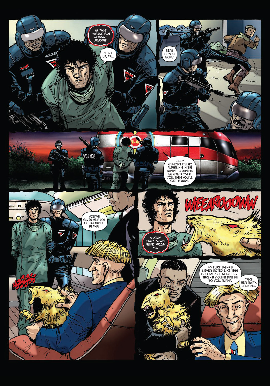 Read online Strontium Dog: The Life and Death of Johnny Alpha: The Project comic -  Issue # TPB - 131