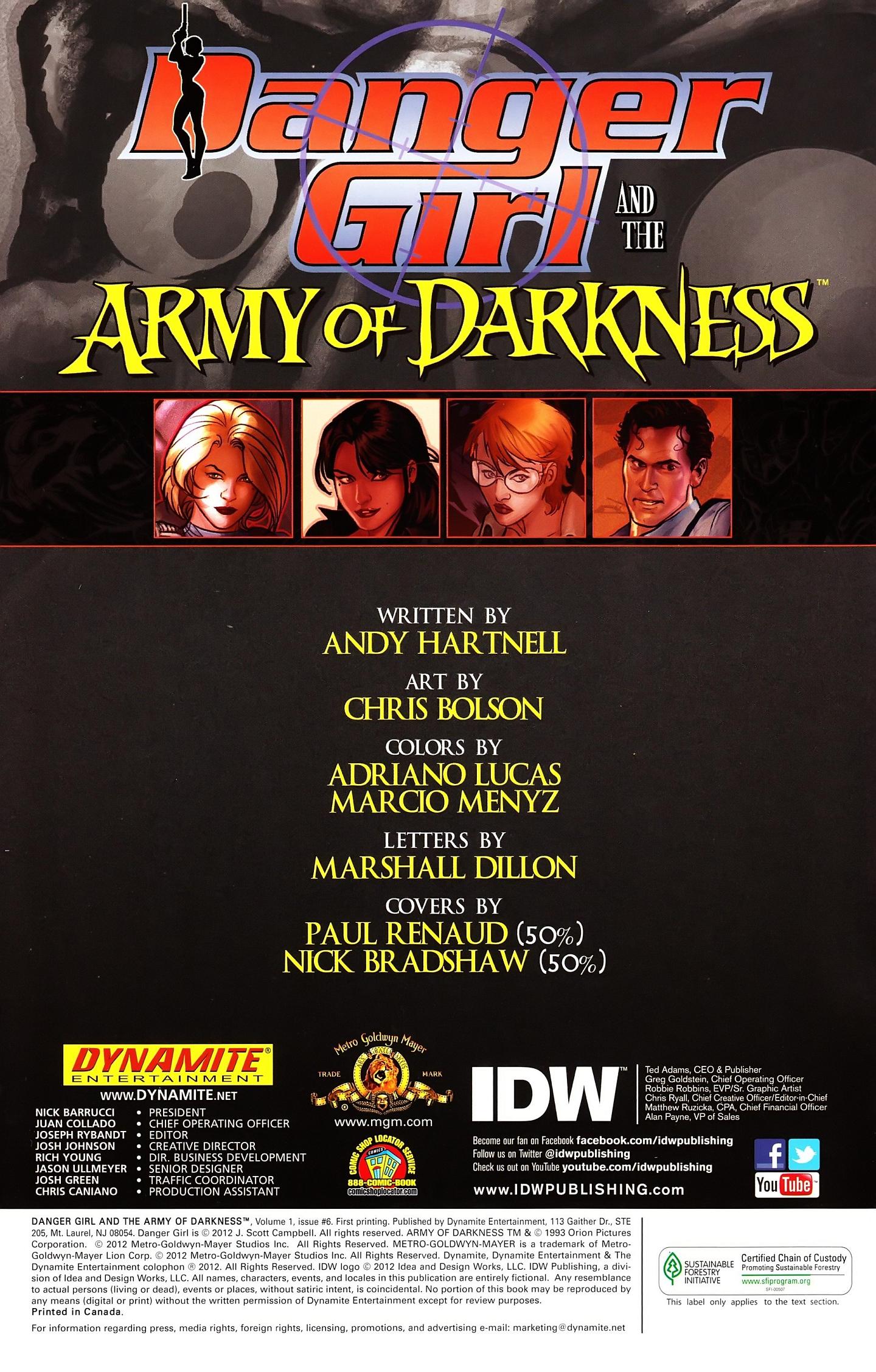 Read online Danger Girl and the Army of Darkness comic -  Issue #6 - 4