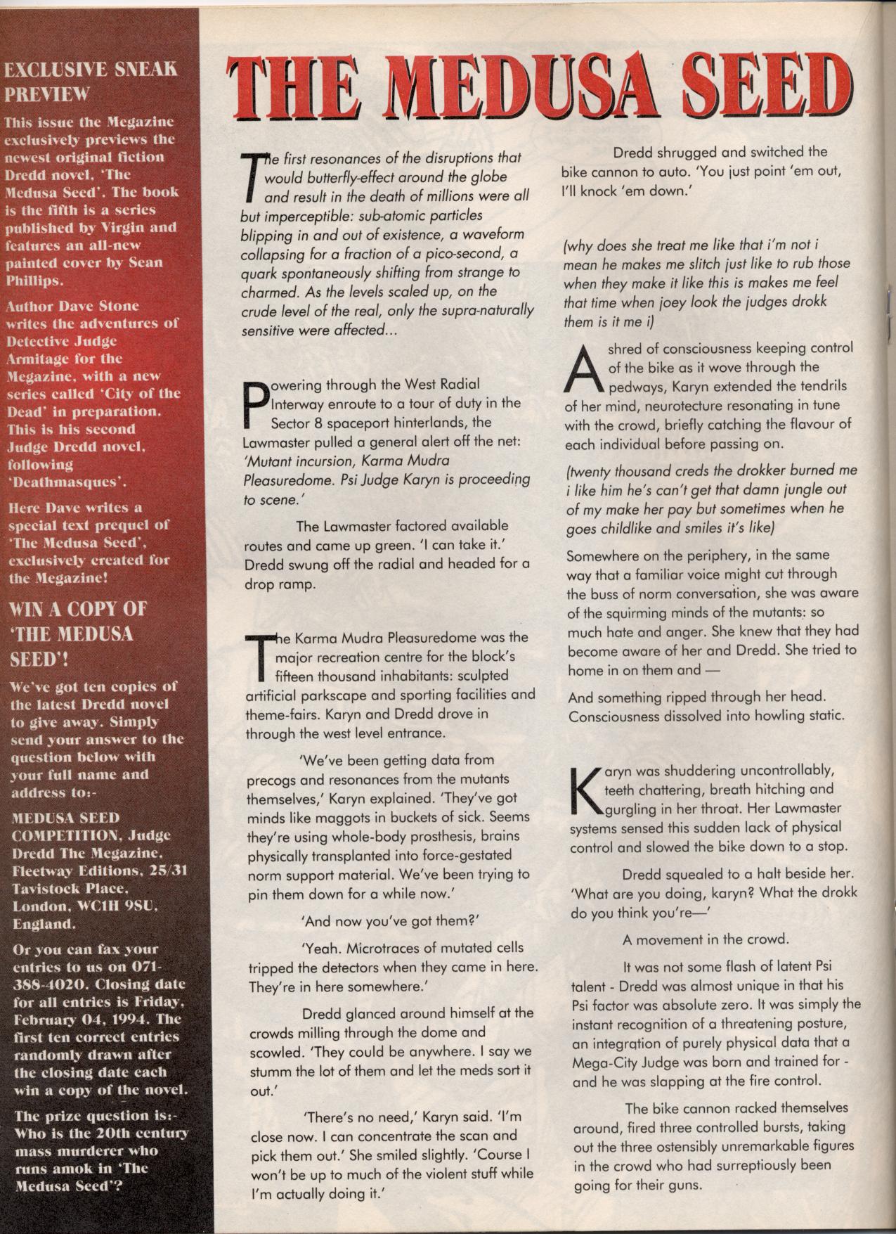 Read online Judge Dredd: The Megazine (vol. 2) comic -  Issue #46 - 22