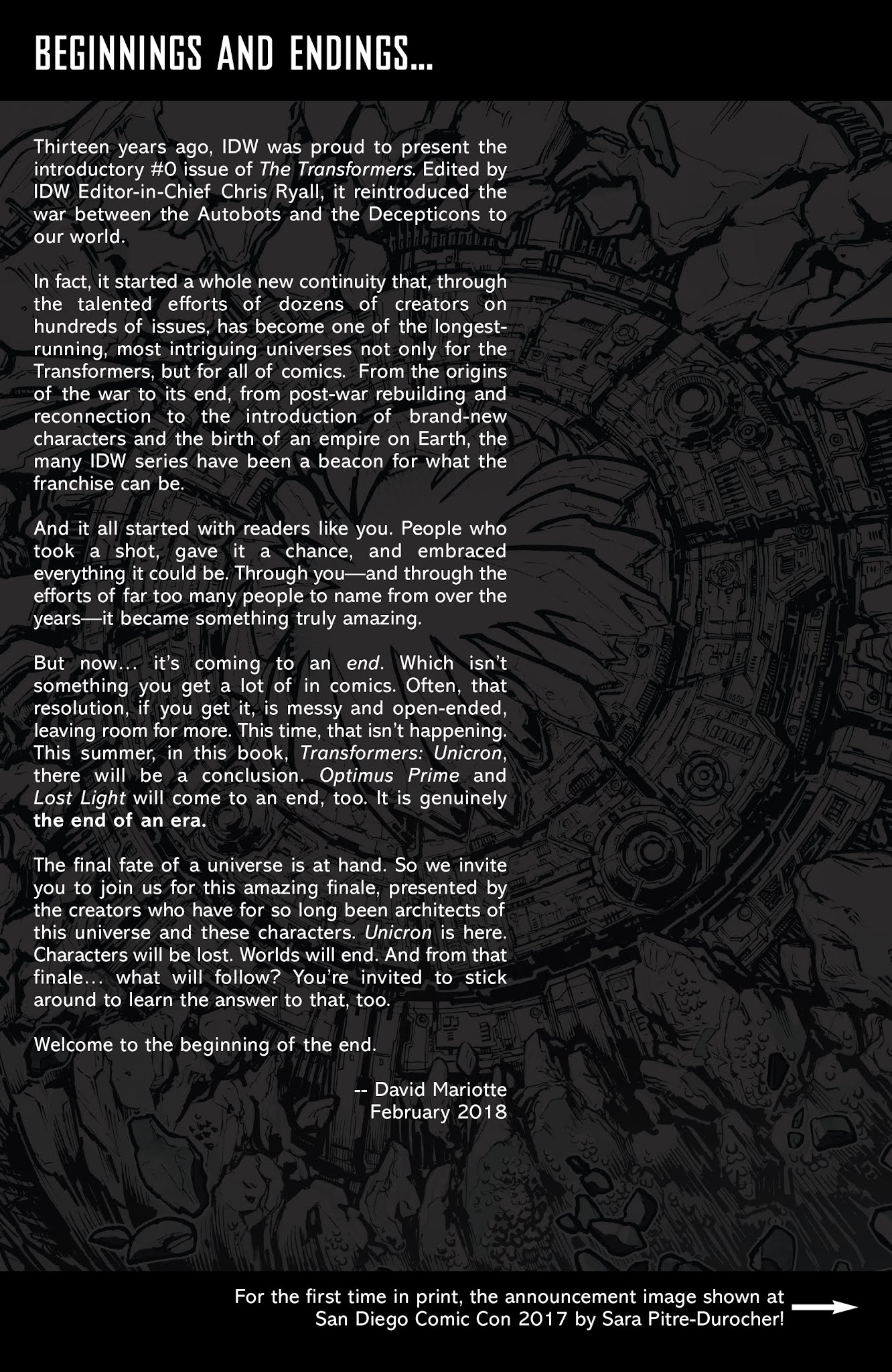 Read online Transformers: Unicron comic -  Issue #0 - 20