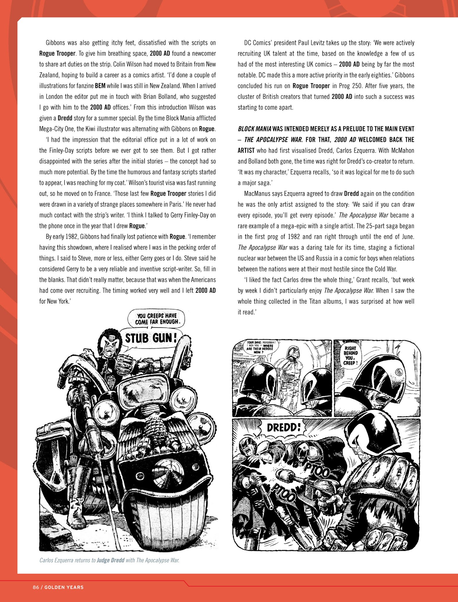 Read online Thrill-Power Overload: Forty Years of 2000 AD: Revised, Updated and Expanded! comic -  Issue # TPB (Part 1) - 87