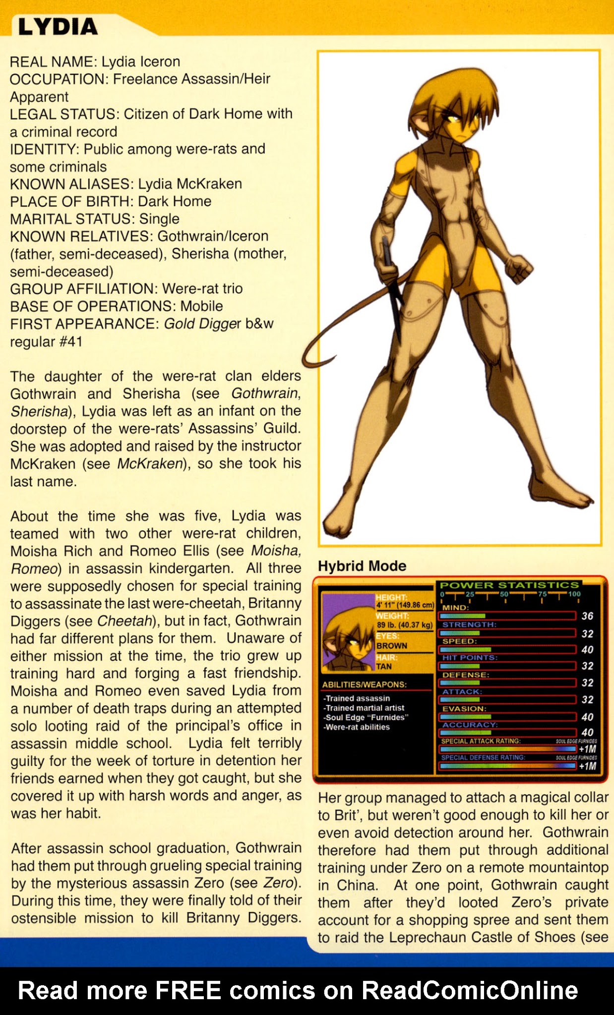 Read online Gold Digger Sourcebook: The Official Handbook of the GD Universe comic -  Issue #8 - 23