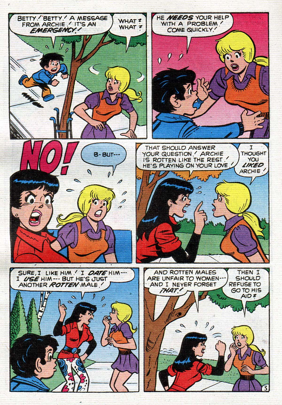 Read online Betty and Veronica Digest Magazine comic -  Issue #54 - 189