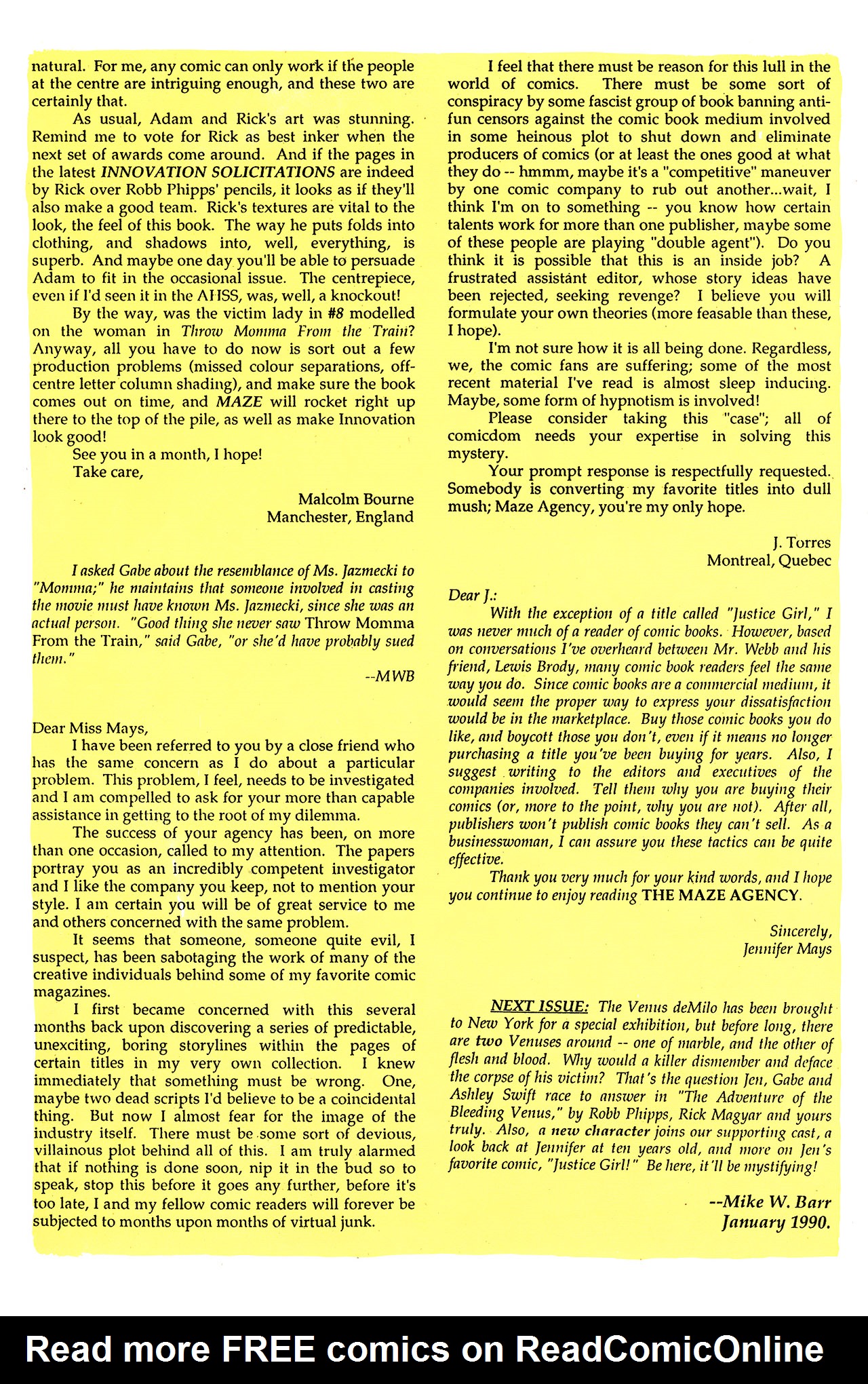 Read online Maze Agency (1989) comic -  Issue #12 - 12
