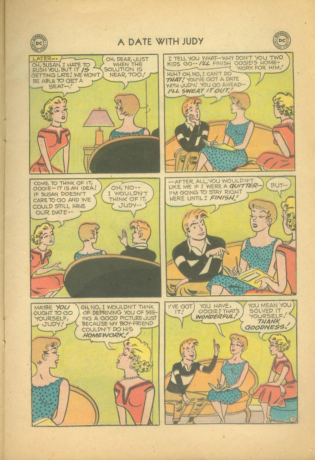 Read online A Date with Judy comic -  Issue #57 - 15