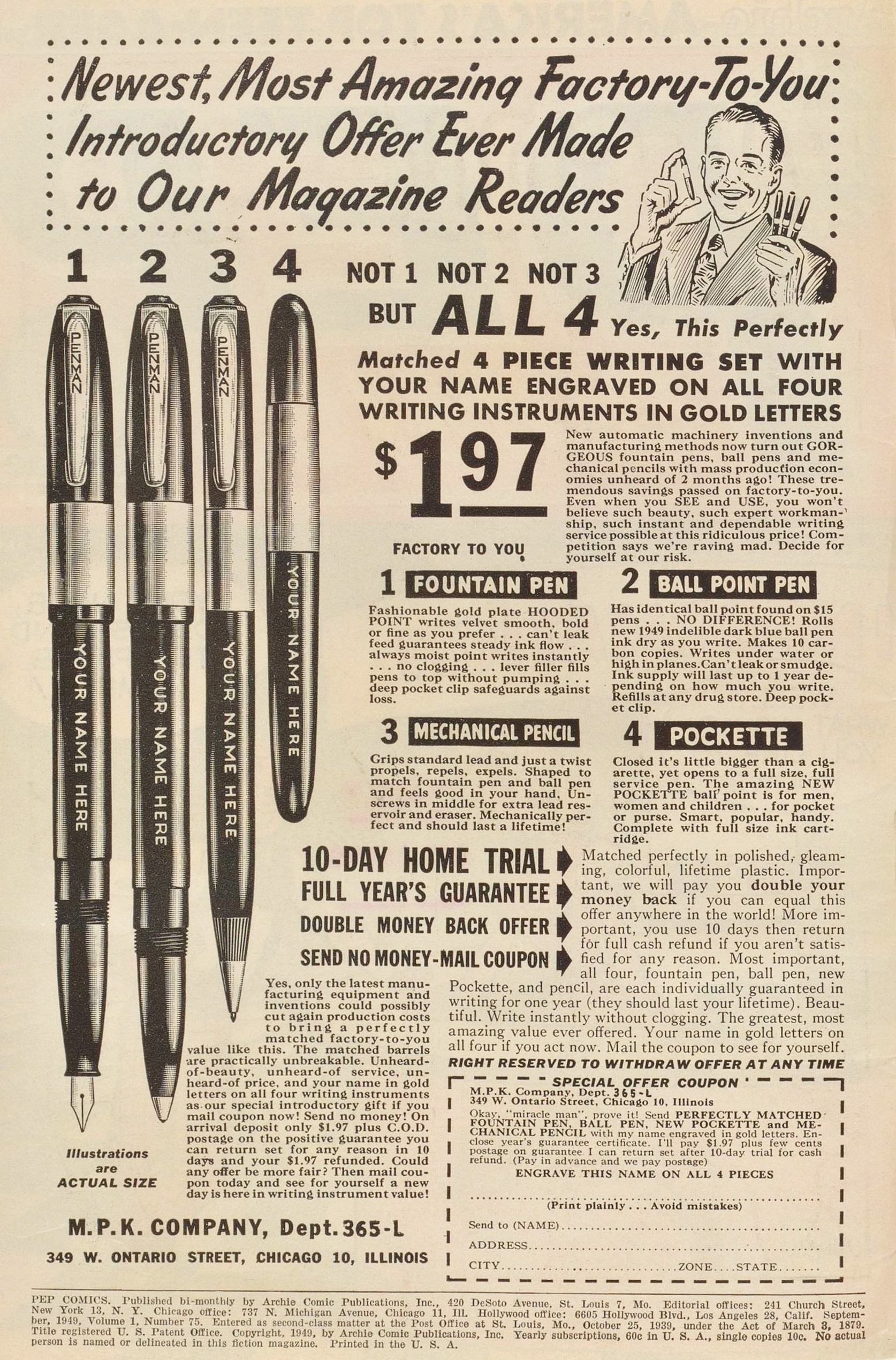 Read online Pep Comics comic -  Issue #75 - 2