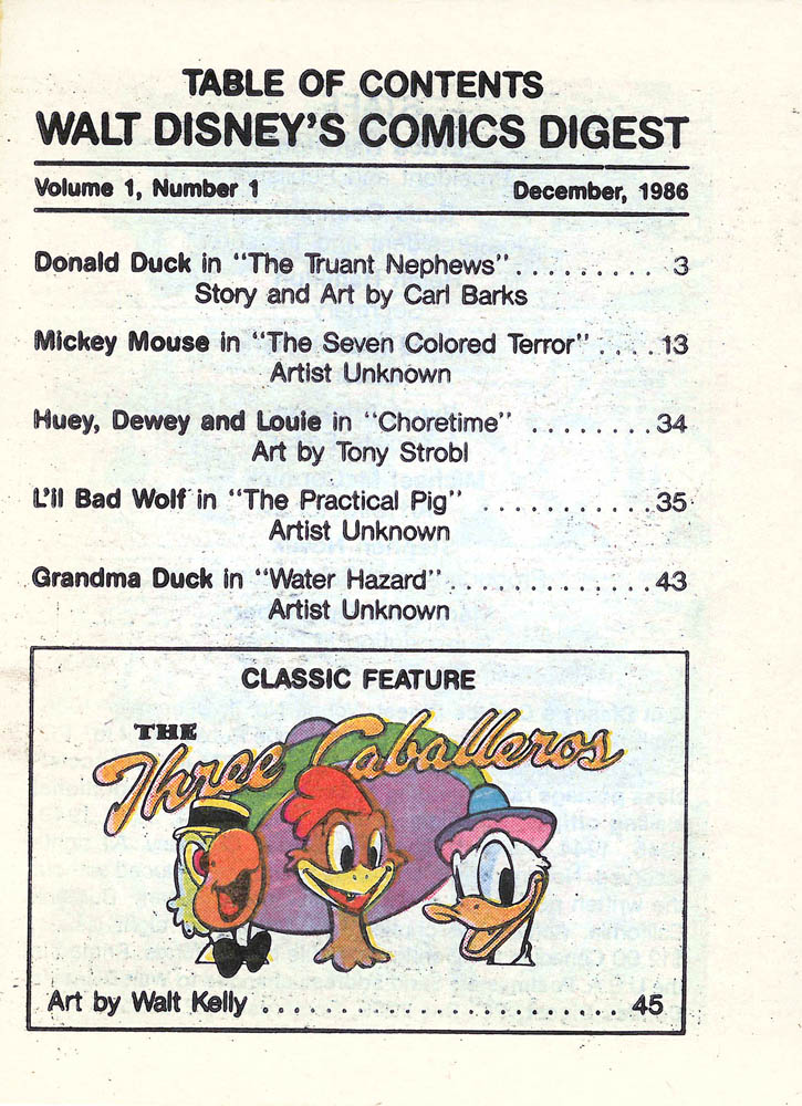 Walt Disney's Comics Digest issue 1 - Page 3