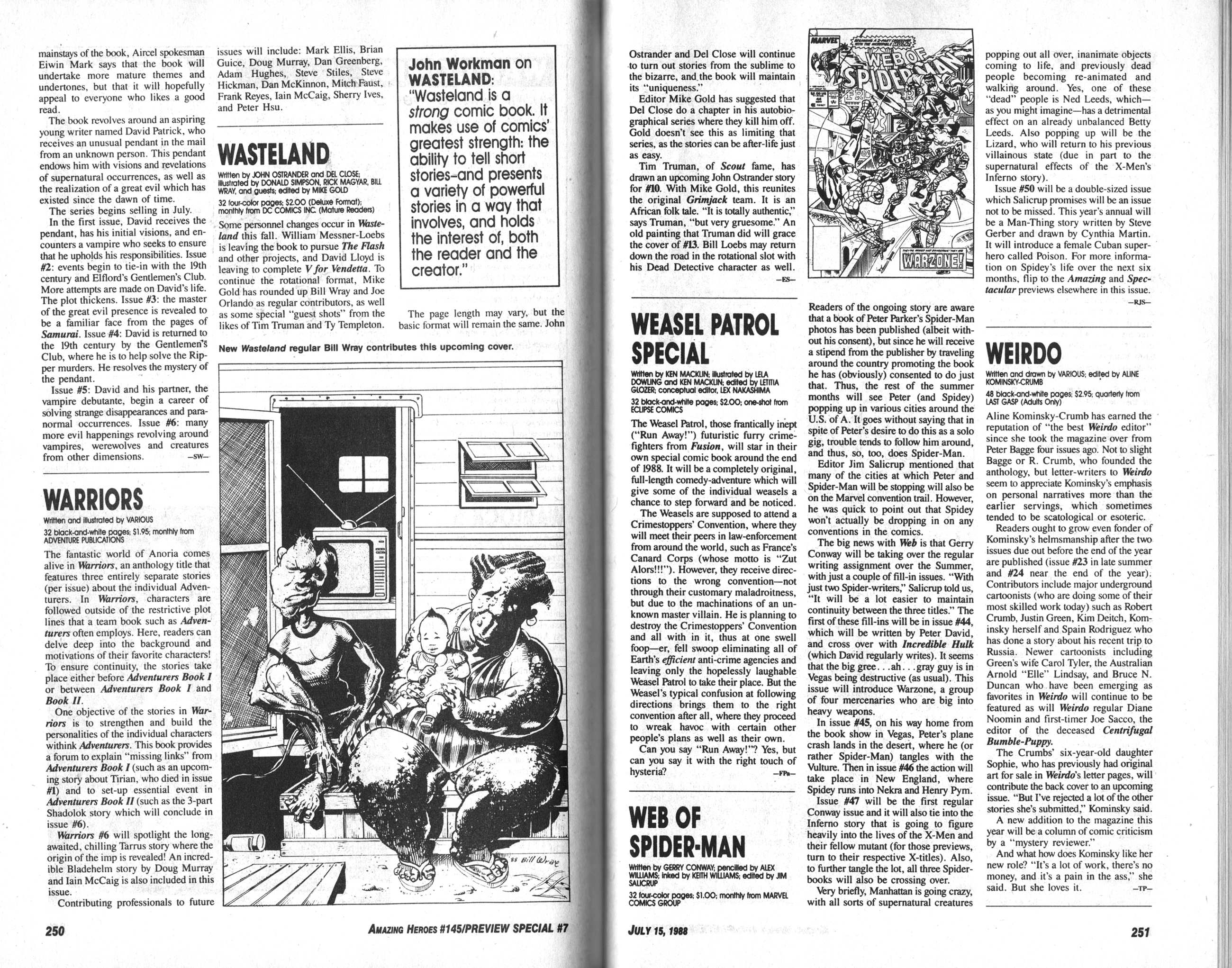 Read online Amazing Heroes comic -  Issue #145 - 127