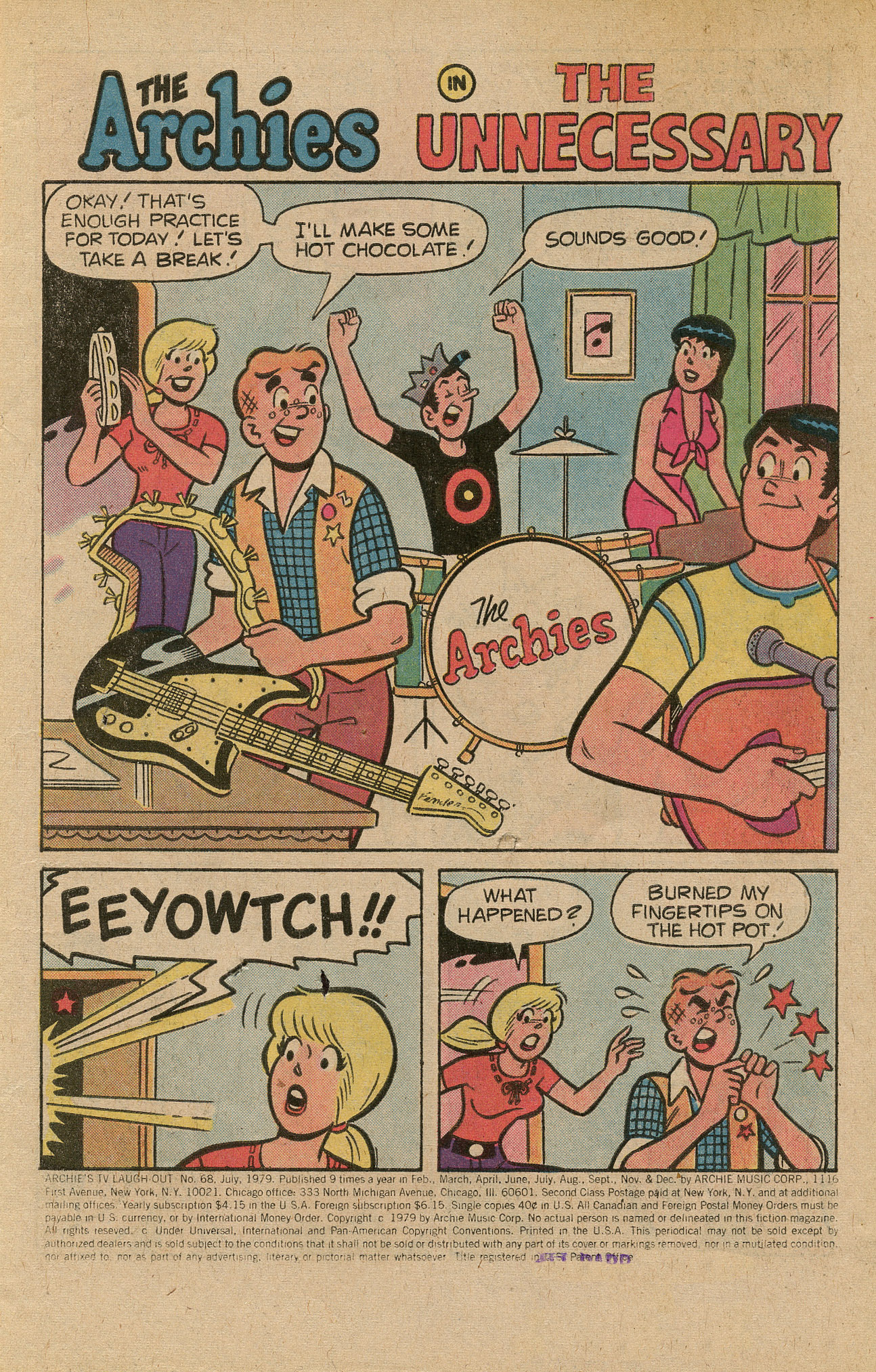 Read online Archie's TV Laugh-Out comic -  Issue #68 - 3