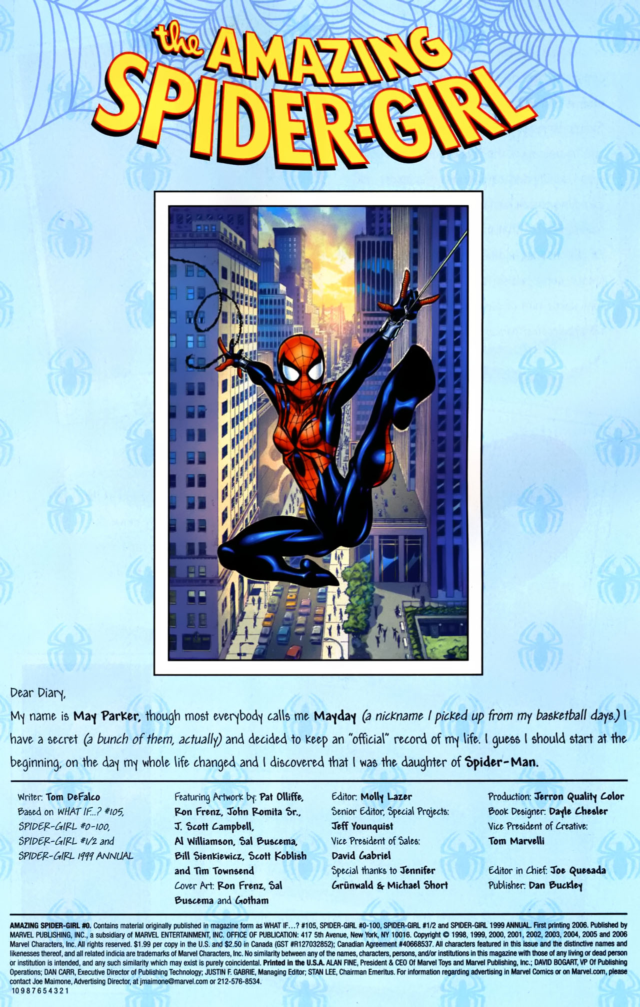 Read online Amazing Spider-Girl comic -  Issue #0 - 2