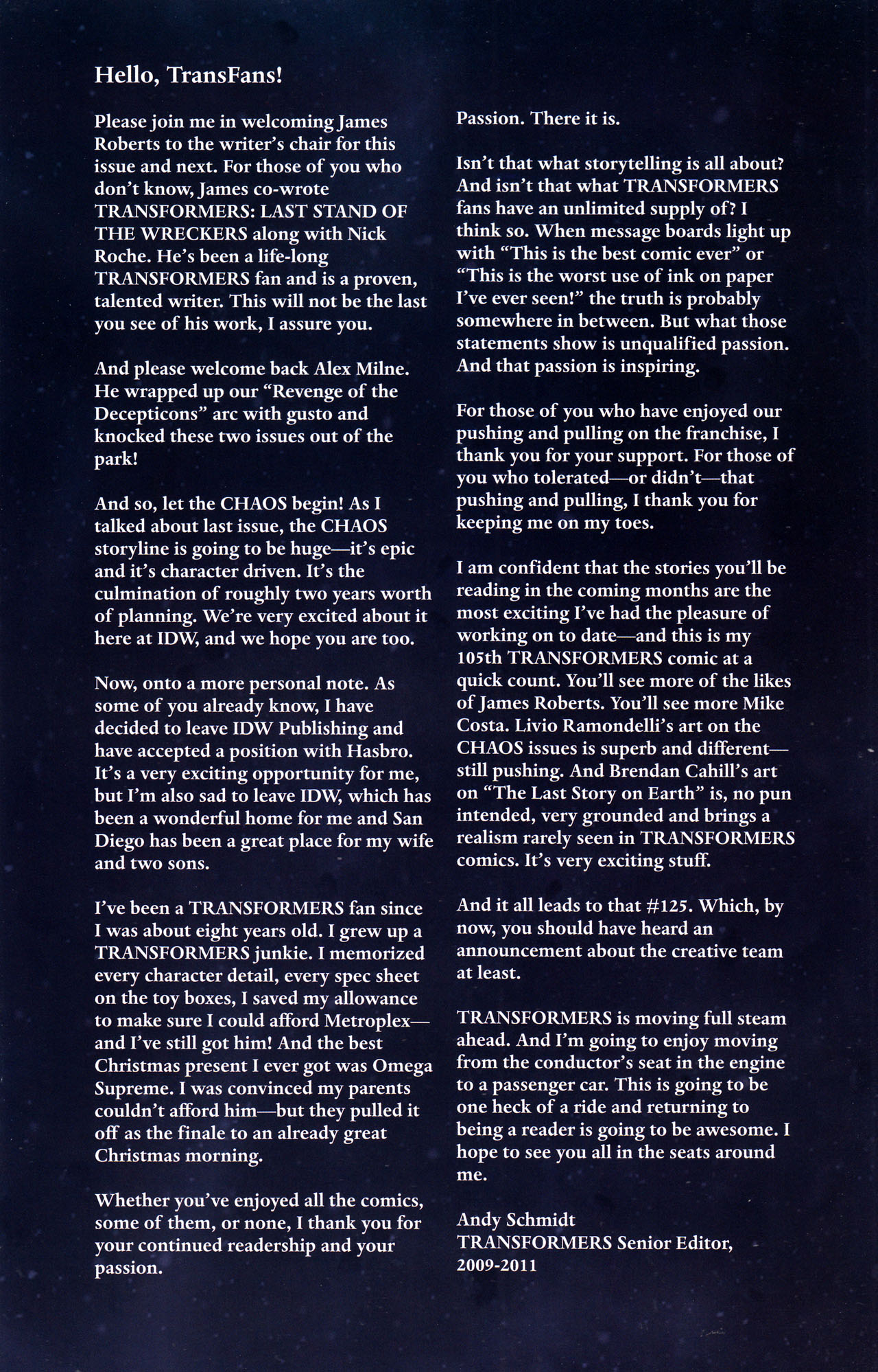 Read online The Transformers (2009) comic -  Issue #22 - 25