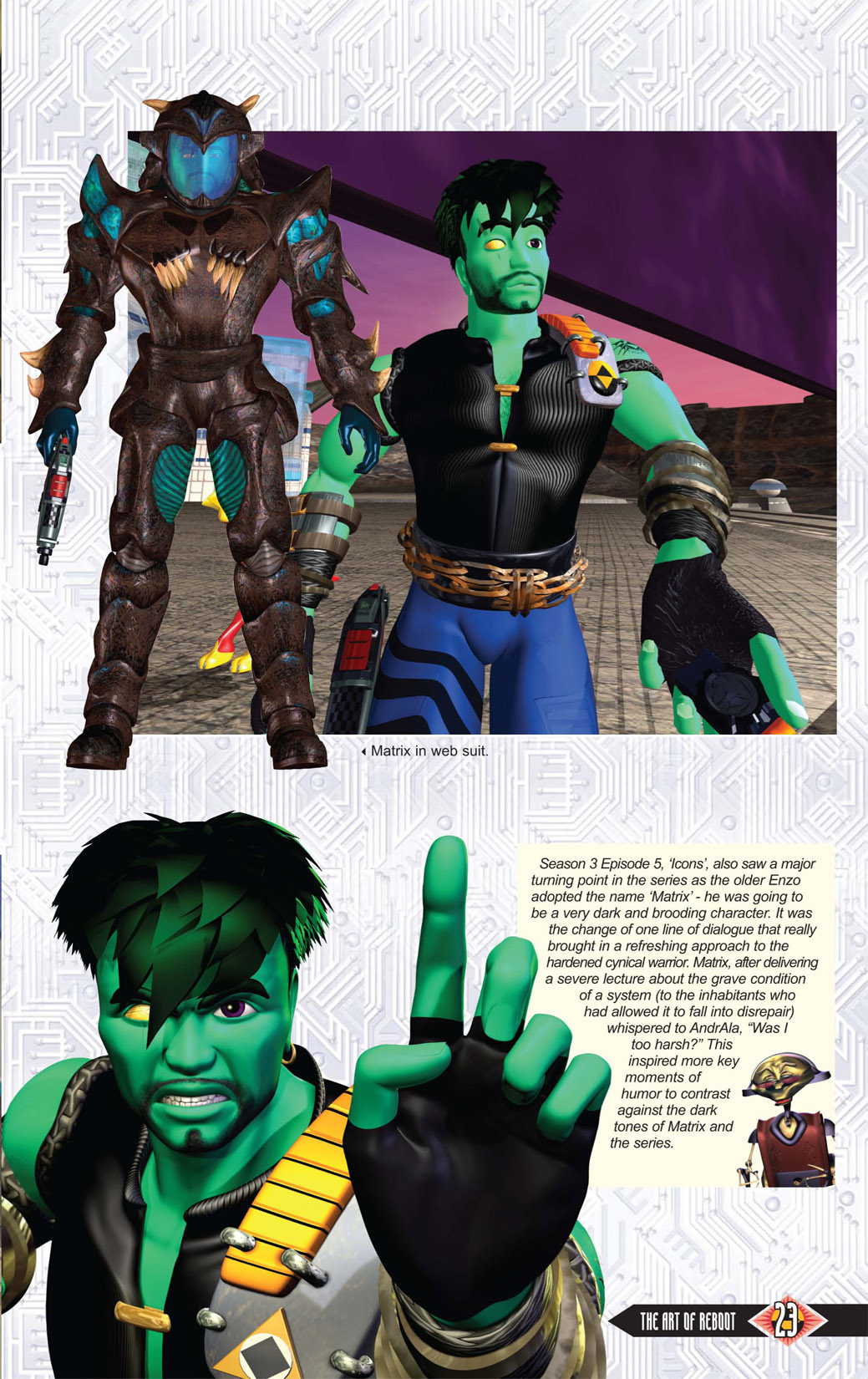 Read online The Art of Reboot comic -  Issue # TPB - 23