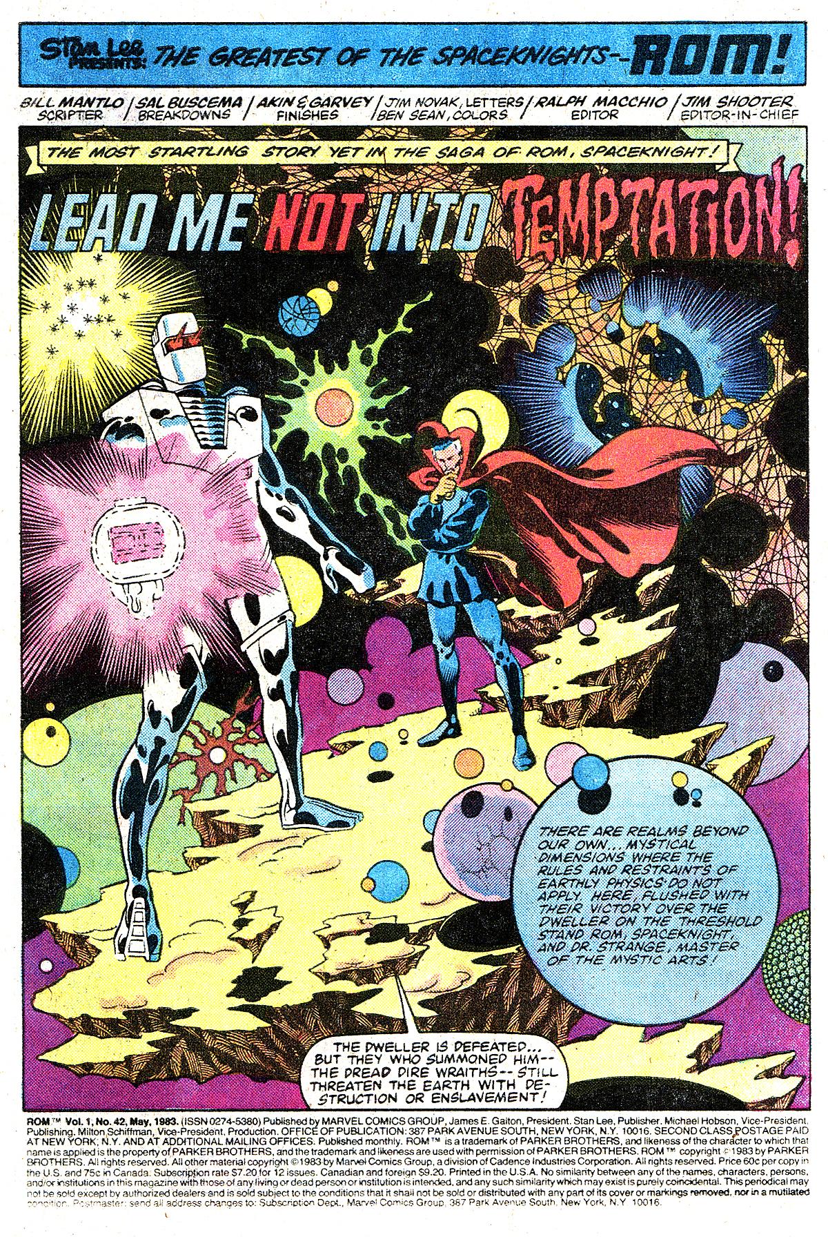 Read online ROM (1979) comic -  Issue #42 - 2