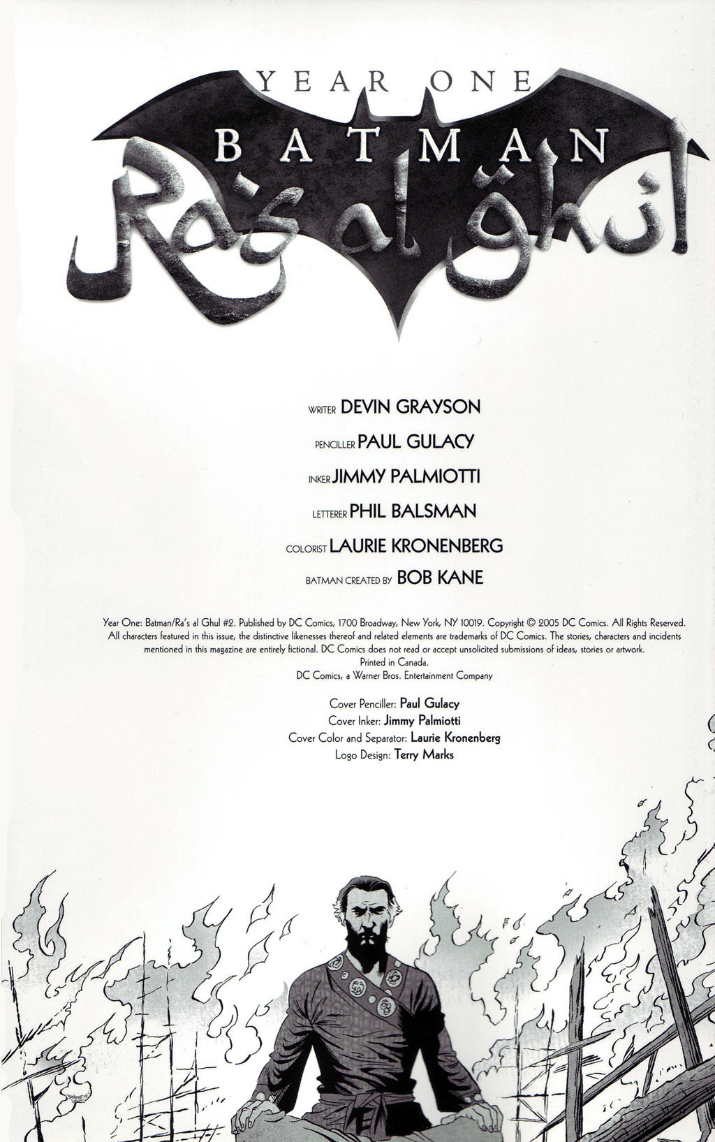 Read online Year One: Batman/Ra's al Ghul comic -  Issue #2 - 2