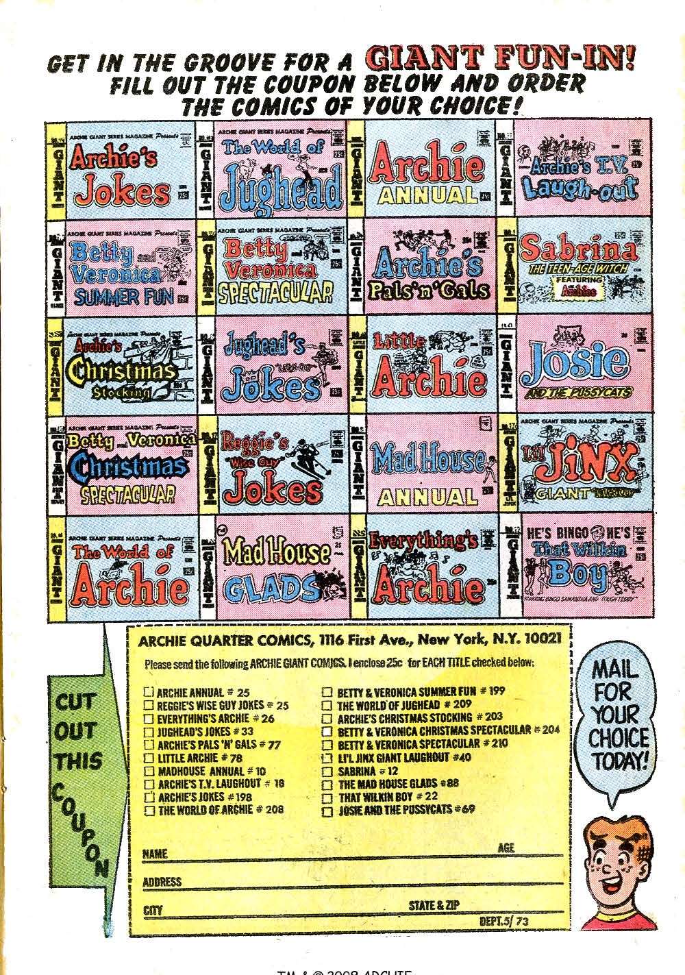 Read online Jughead (1965) comic -  Issue #216 - 11