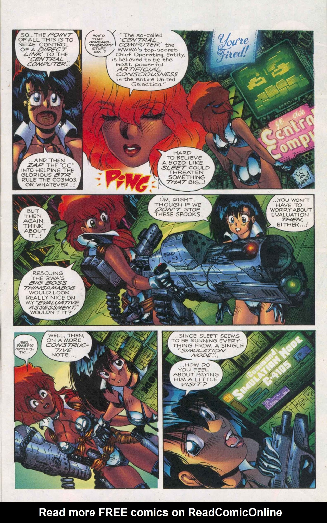 Read online The Dirty Pair: Sim Hell Remastered comic -  Issue #4 - 5