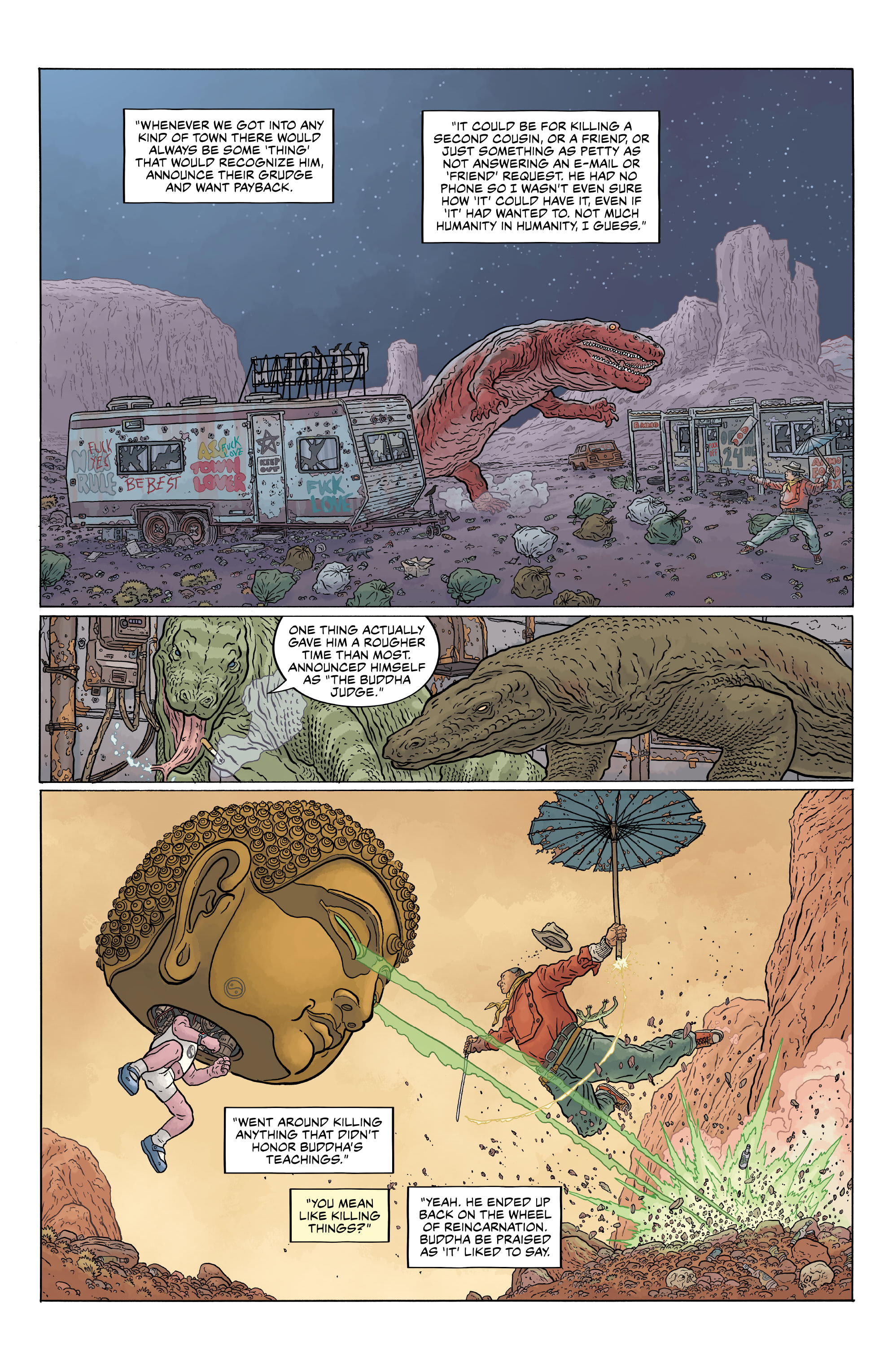 Read online Shaolin Cowboy: Cruel to Be Kin comic -  Issue #4 - 11