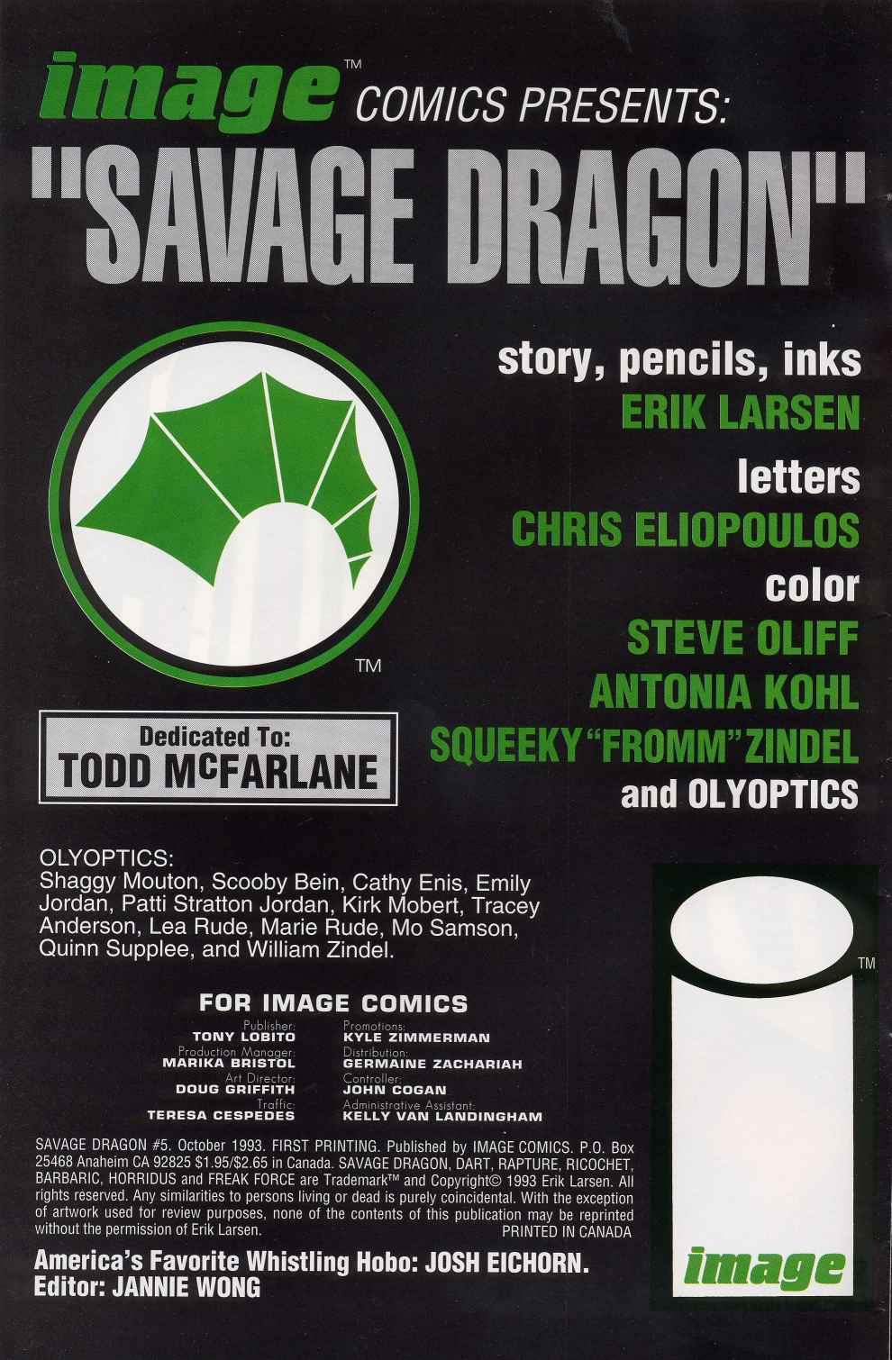 Read online The Savage Dragon (1993) comic -  Issue #5 - 2