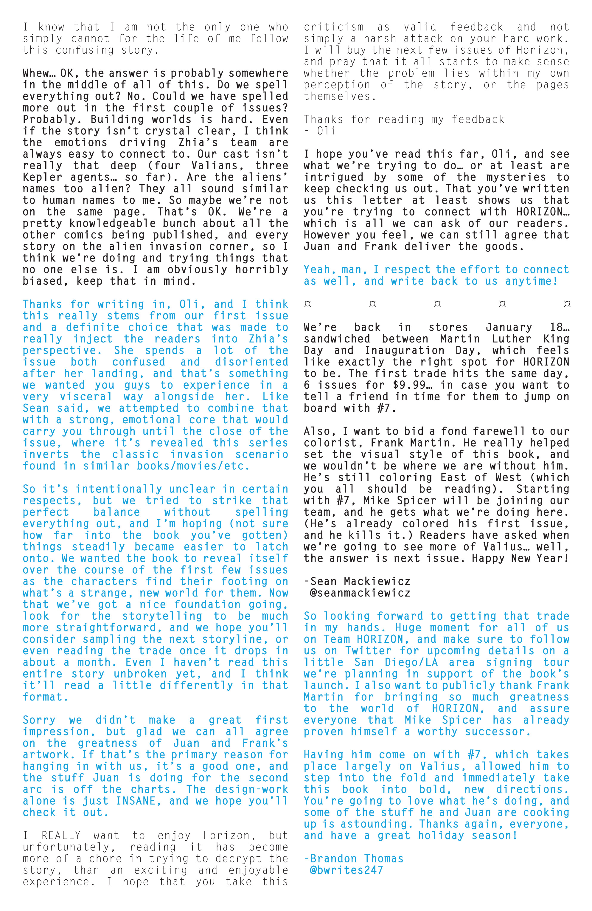 Read online Horizon comic -  Issue #6 - 28