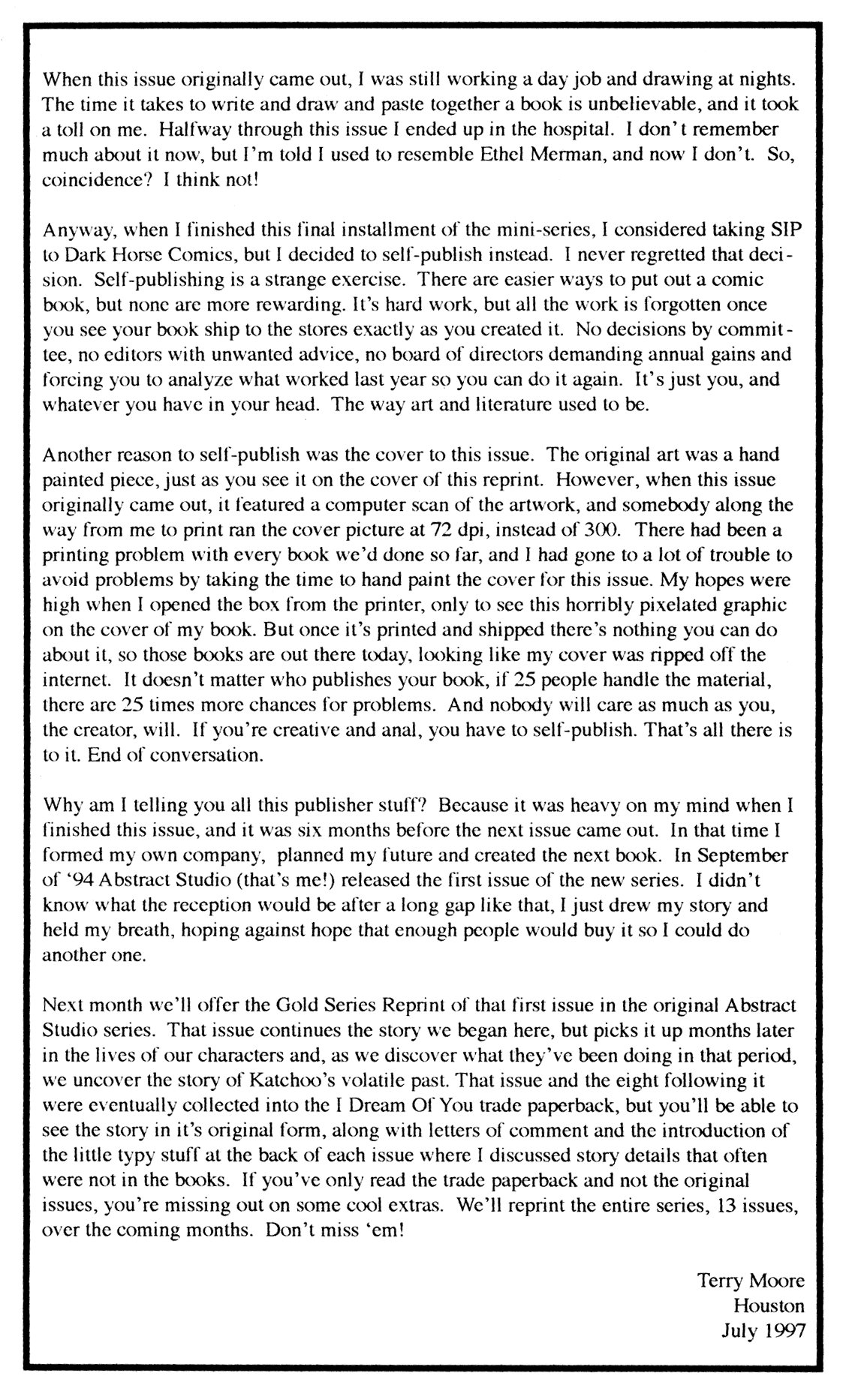 Read online Strangers in Paradise (1997) comic -  Issue #3 - 34