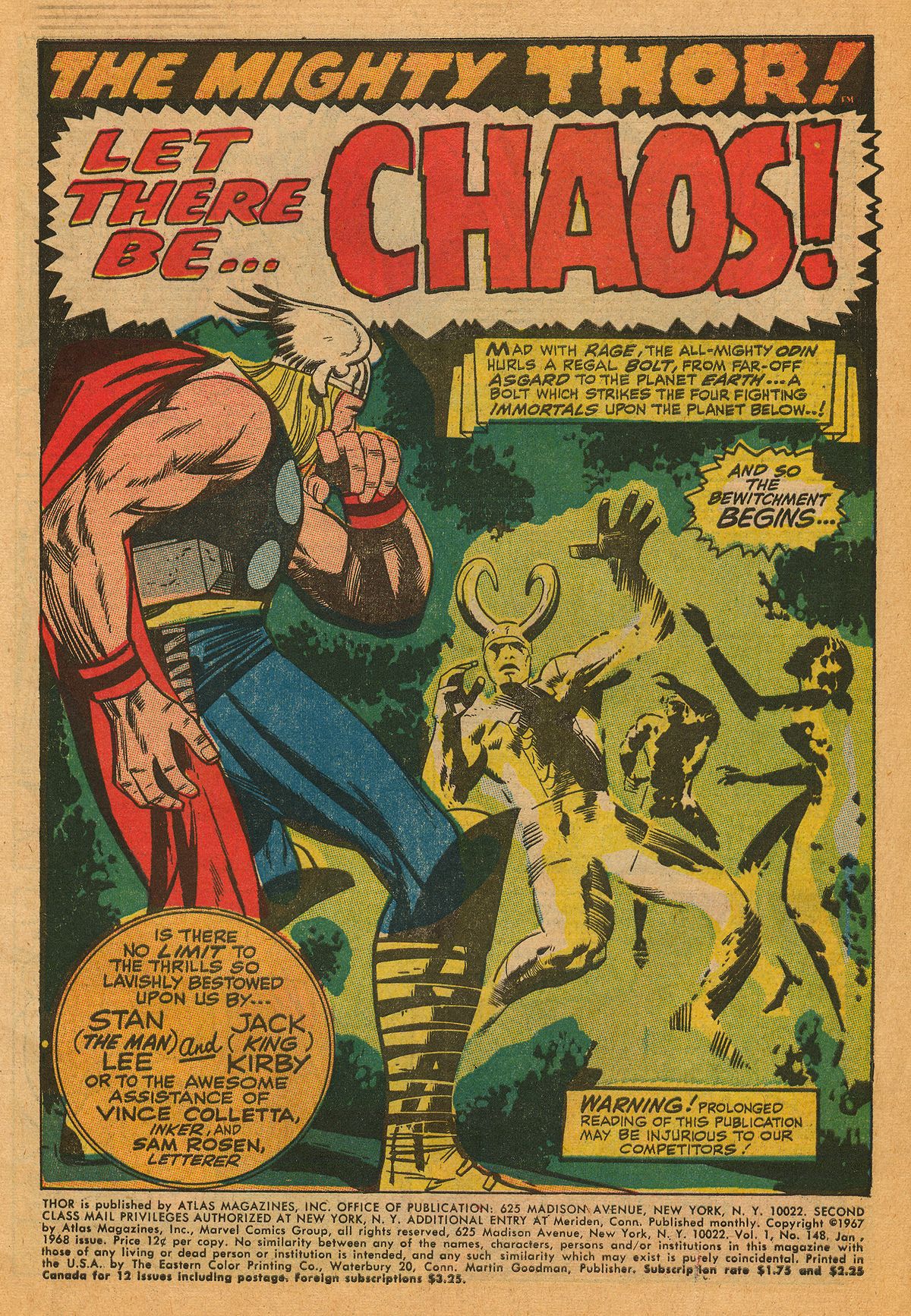 Read online Thor (1966) comic -  Issue #148 - 3