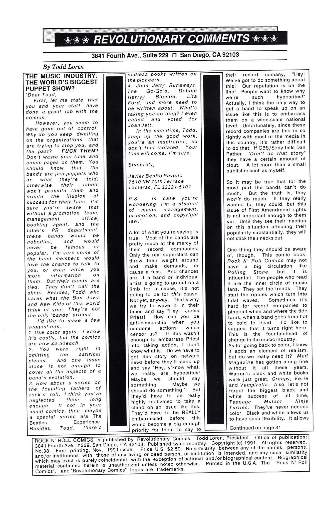 Read online Rock N' Roll Comics comic -  Issue #38 - 2