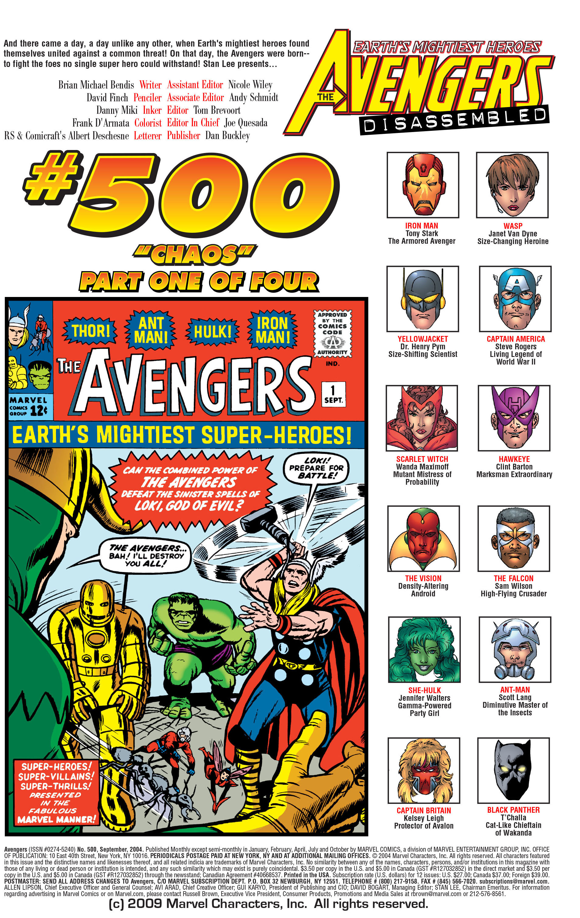 Read online Avengers (1998) comic -  Issue #500 - 2