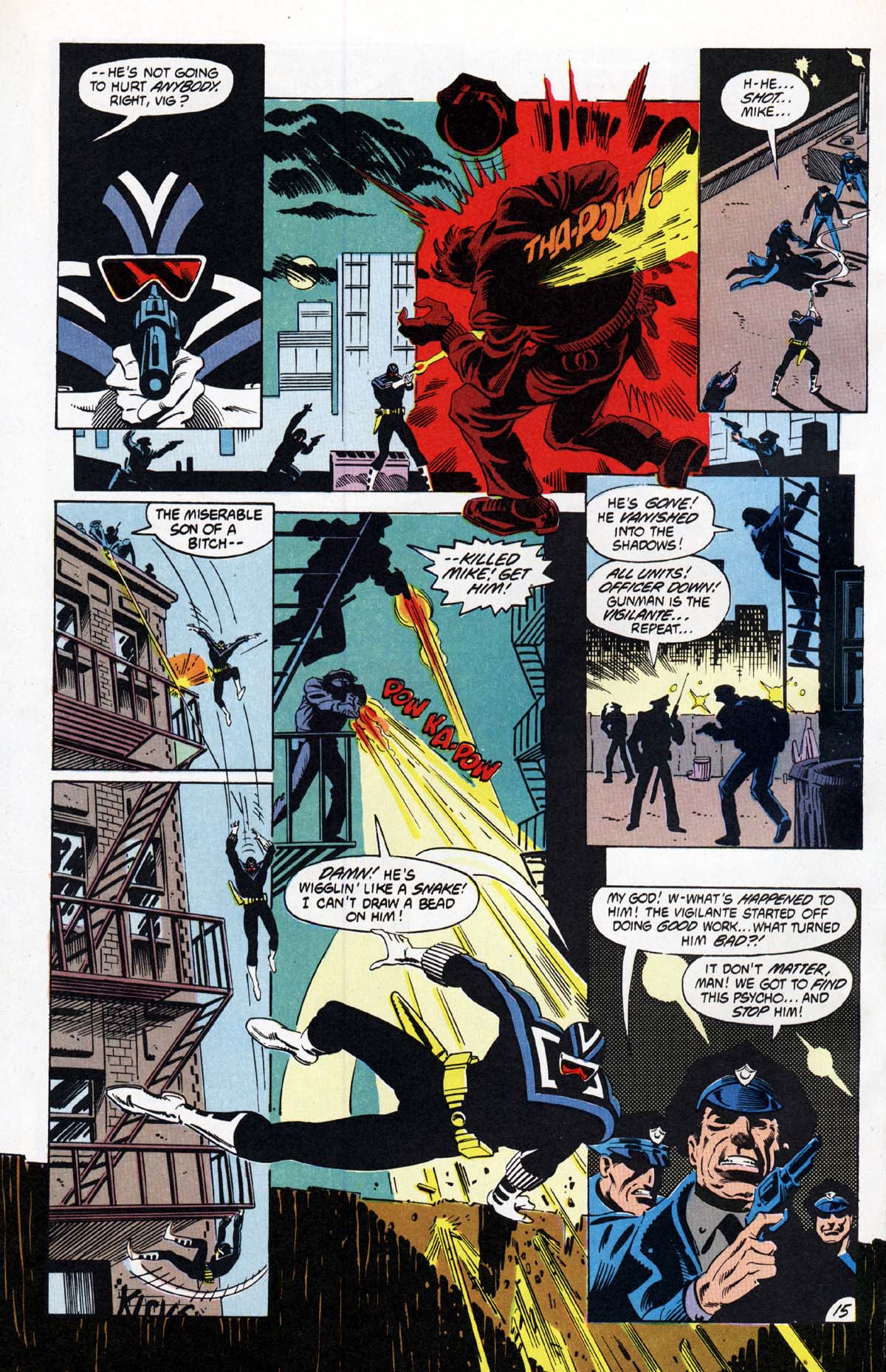 Read online Vigilante (1983) comic -  Issue #20 - 16