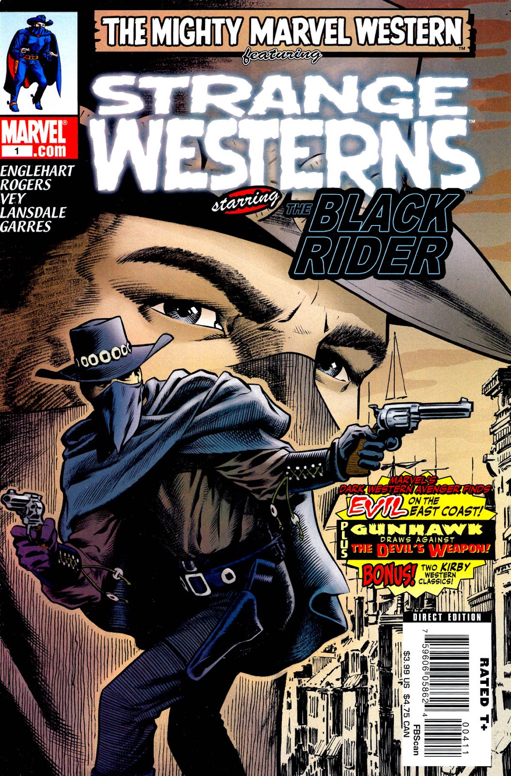 <{ $series->title }} issue Strange Westerns starring the Black Rider - Page 1