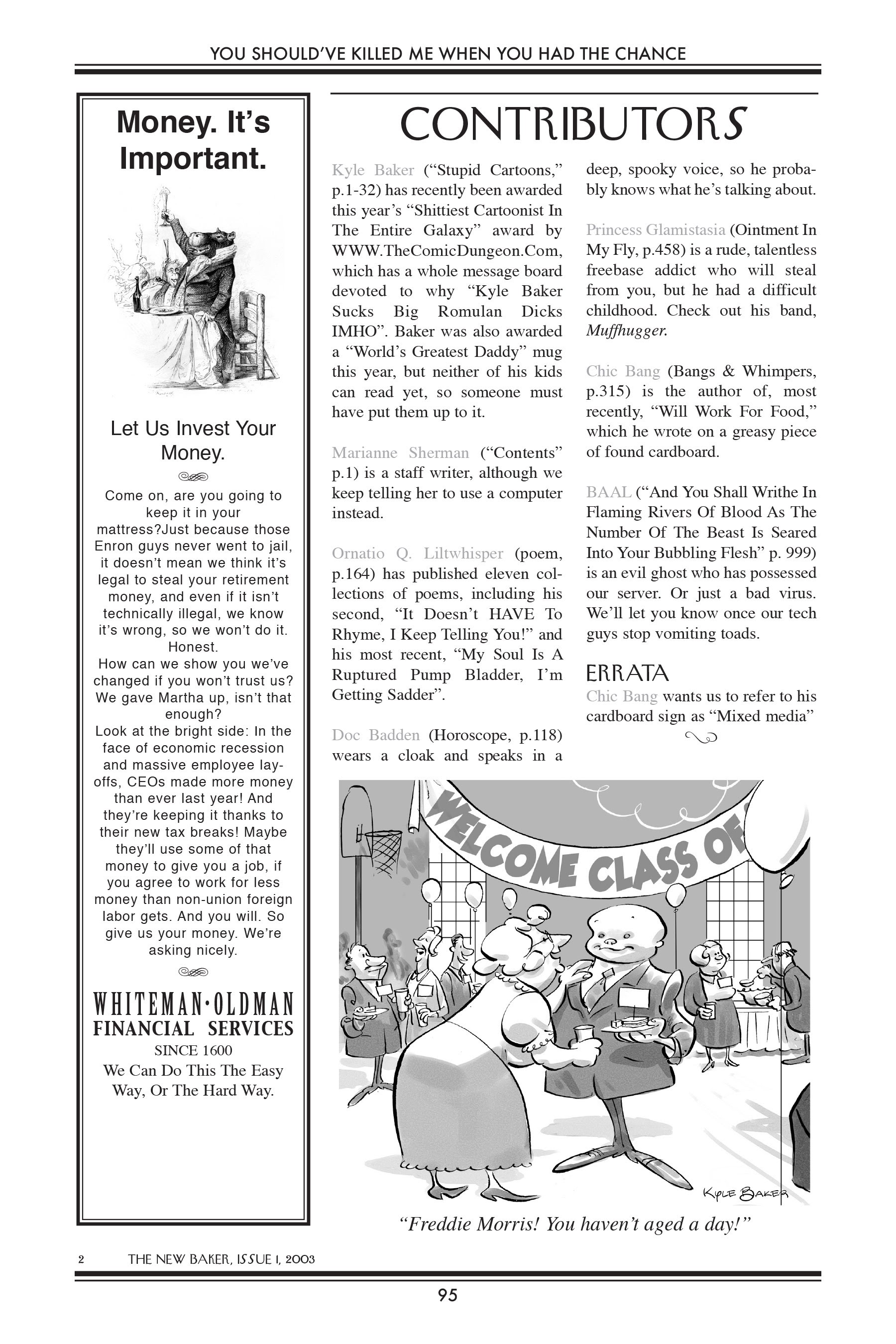 Read online You Should Have Killed Me When You Had The Chance!: Quality Jollity Super Special comic -  Issue # TPB - 95