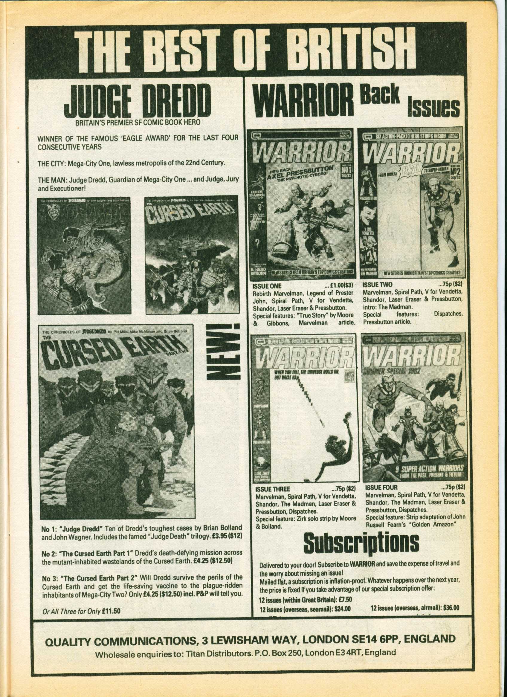 Read online Warrior comic -  Issue #6 - 11